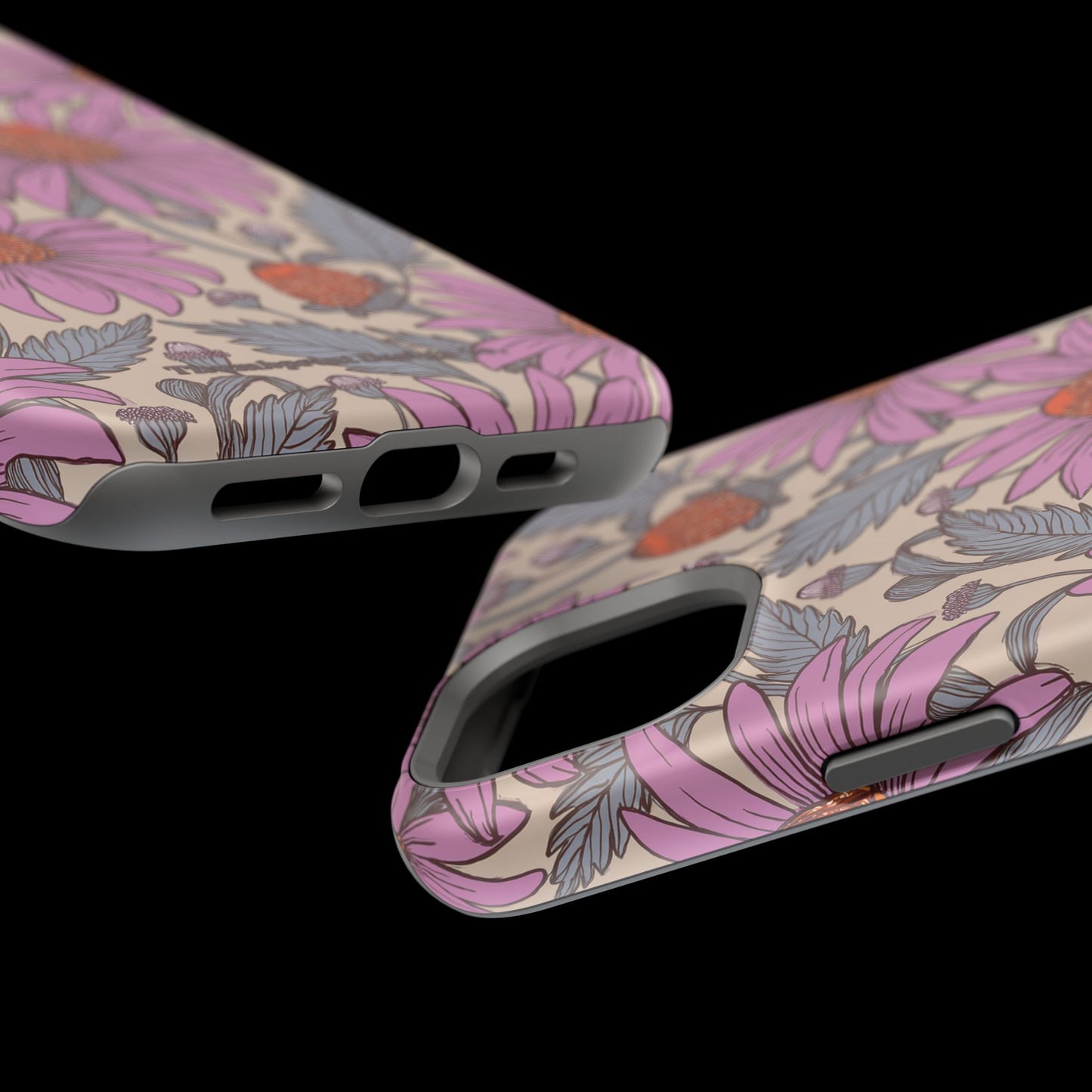 Purple Coneflower Party Magnetic Tough Cases