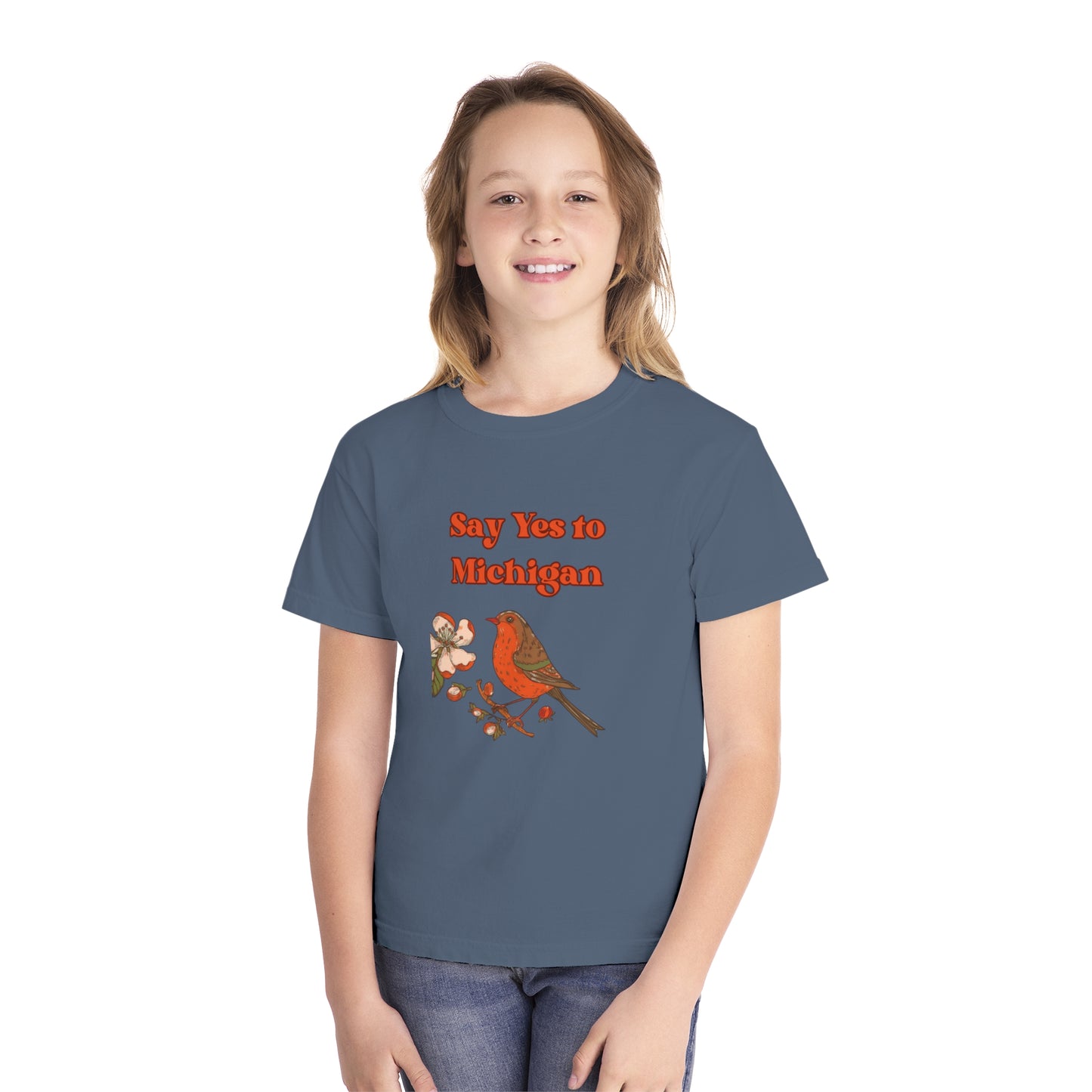 Youth-Say Yes to Michigan Mid-weight Tee