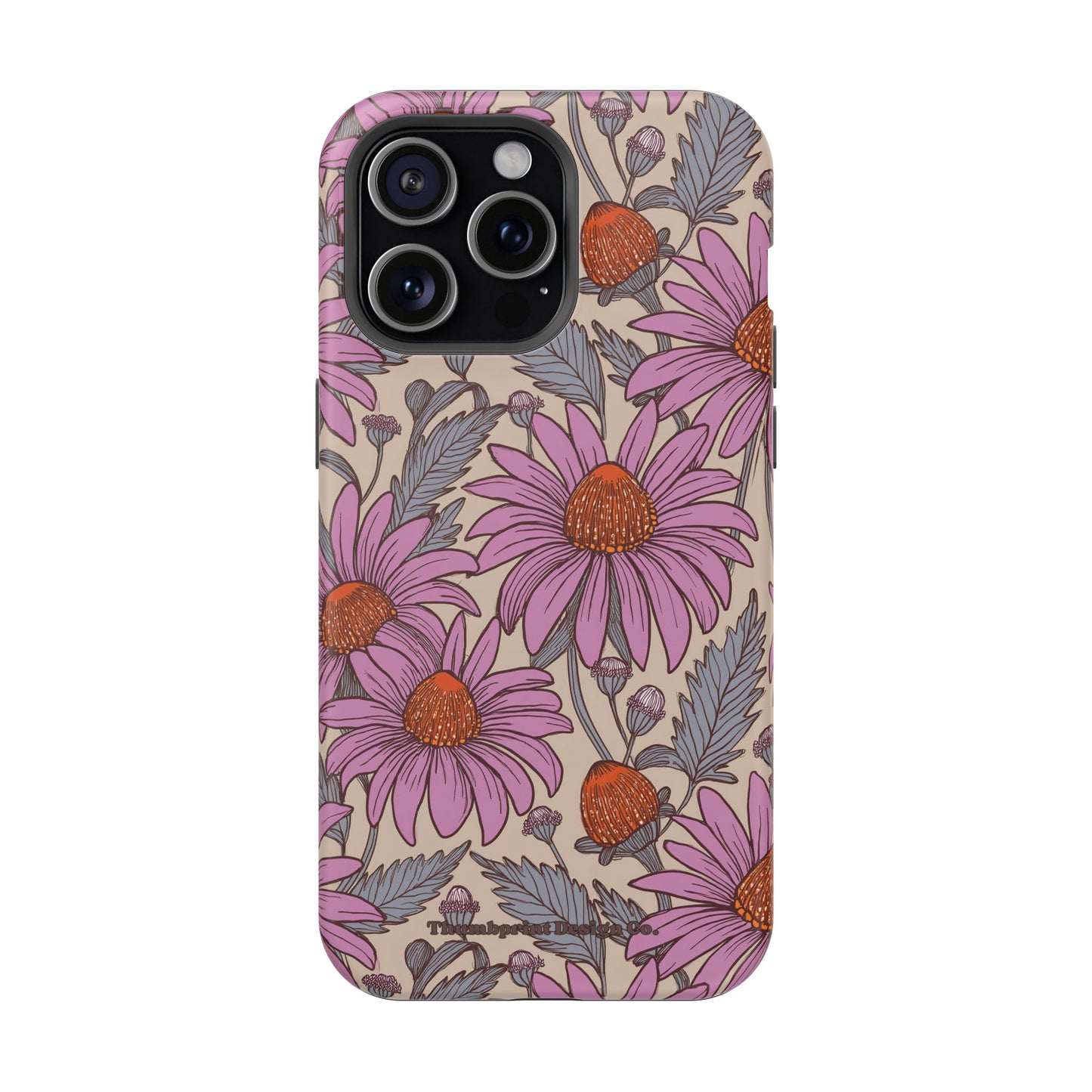 Purple Coneflower Party Magnetic Tough Cases