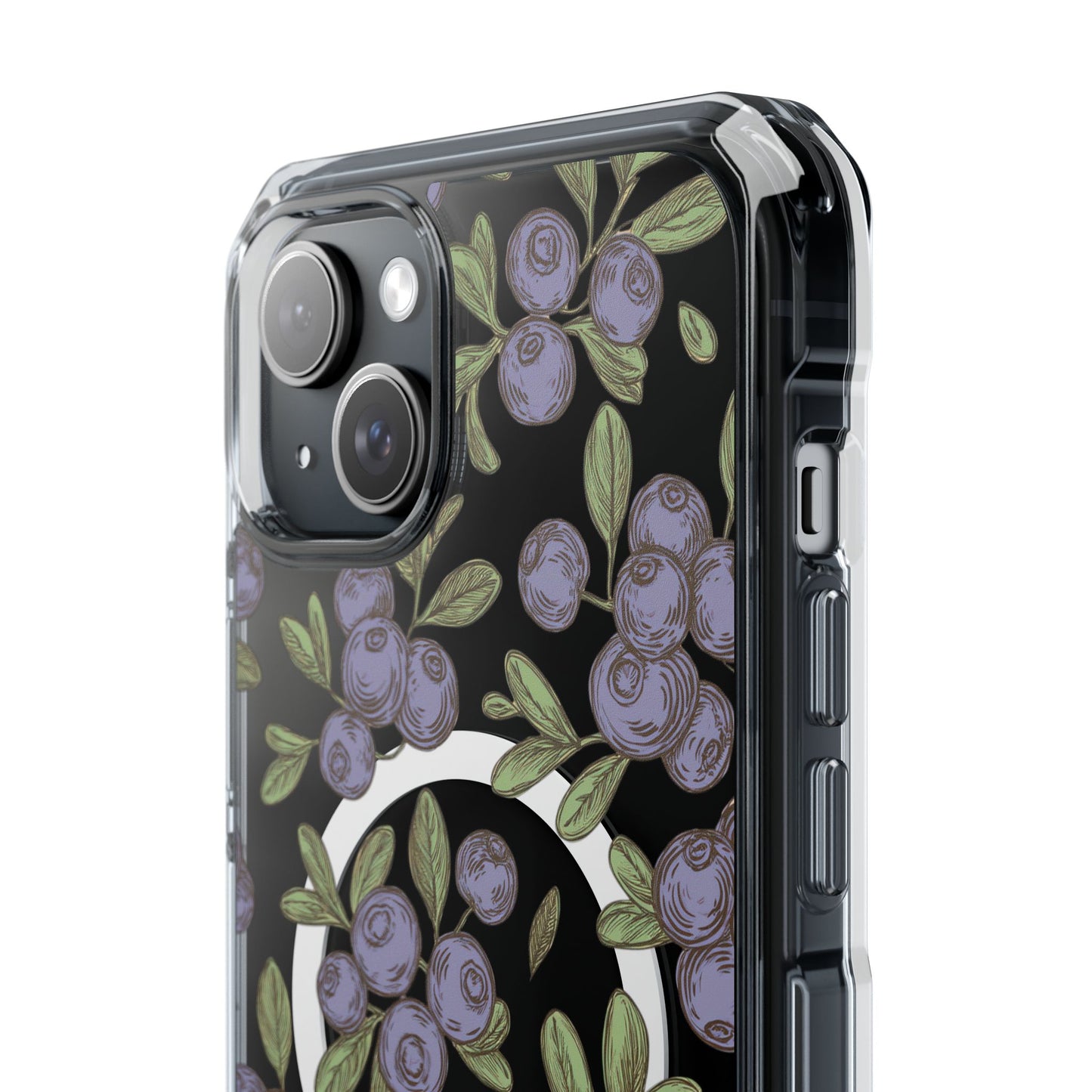 Michigan Blueberry Magnetic Clear Impact Cases