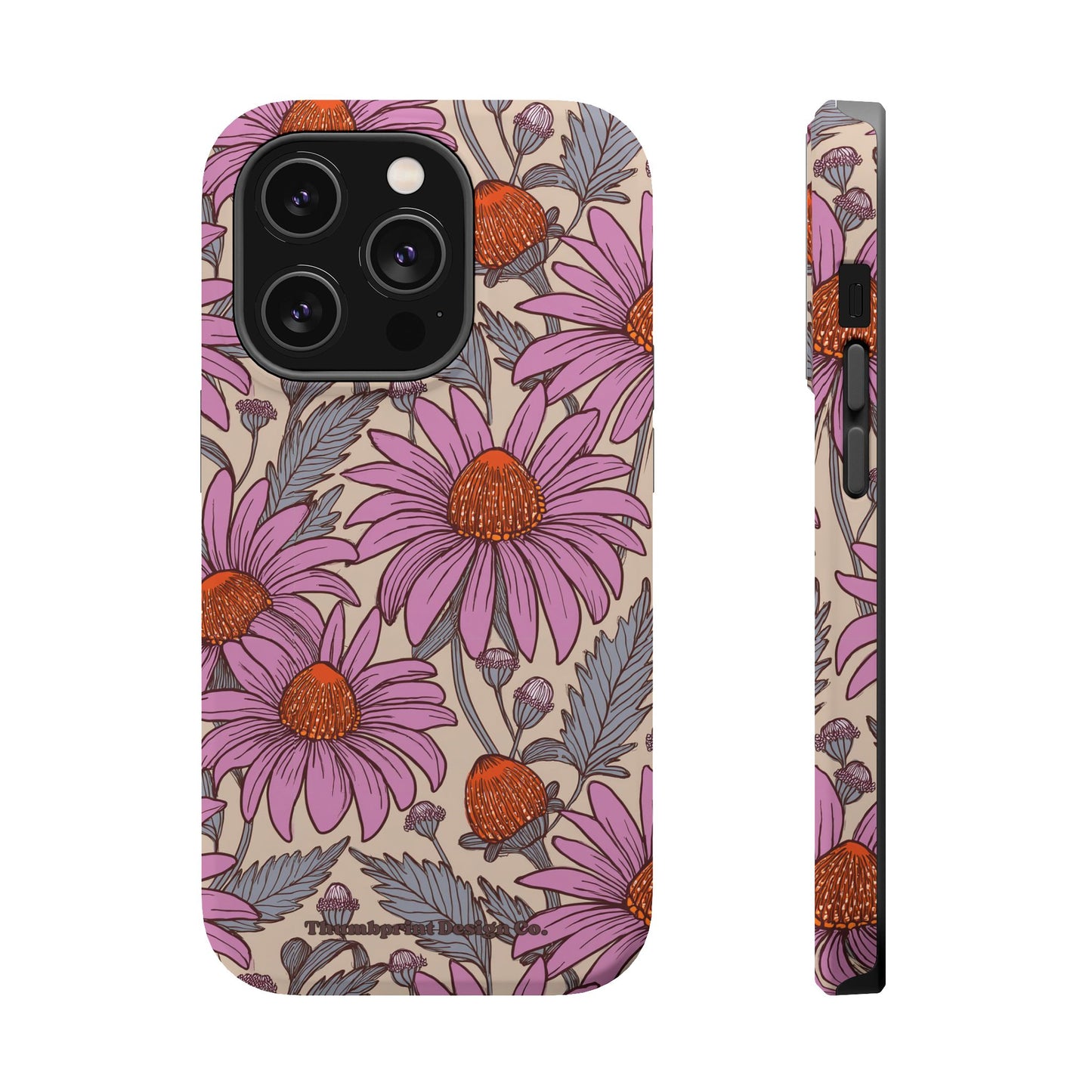 Purple Coneflower Party Magnetic Tough Cases