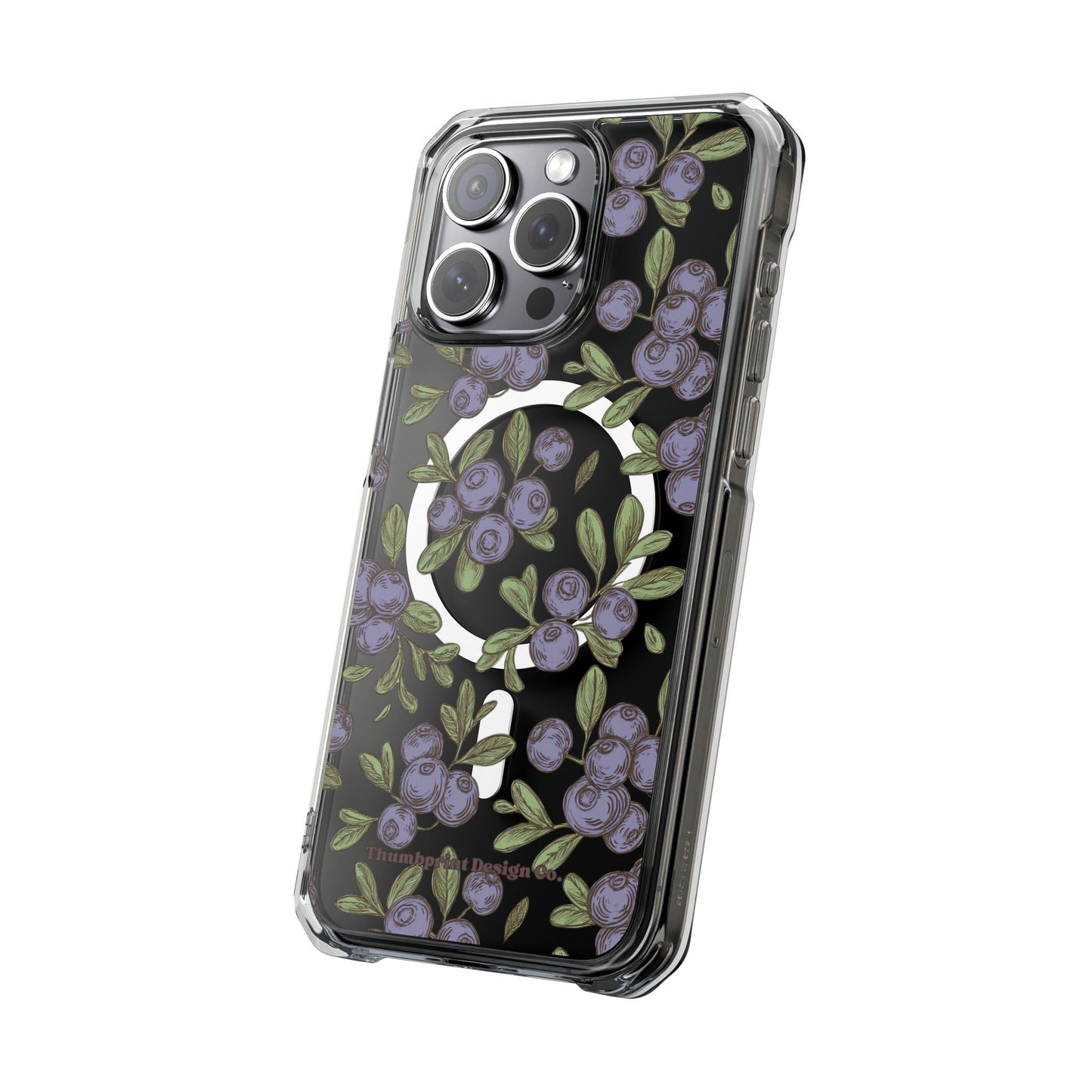 Michigan Blueberry Magnetic Clear Impact Cases