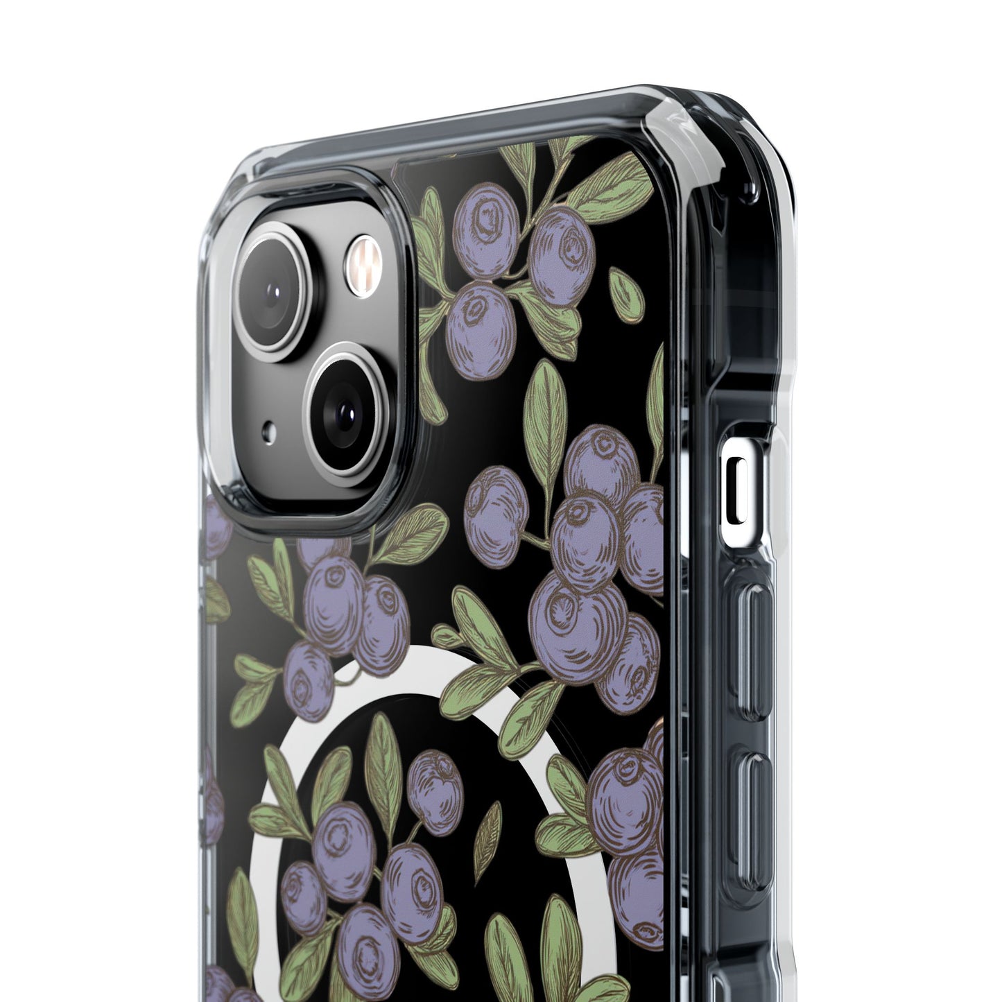 Michigan Blueberry Magnetic Clear Impact Cases