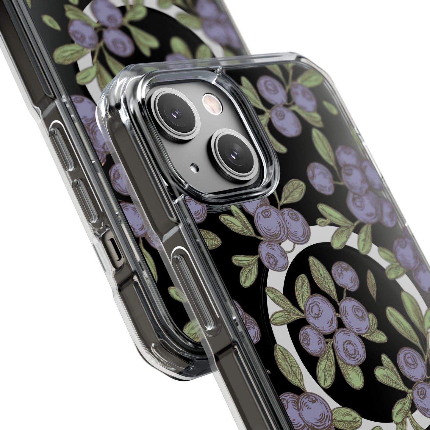 Michigan Blueberry Magnetic Clear Impact Cases
