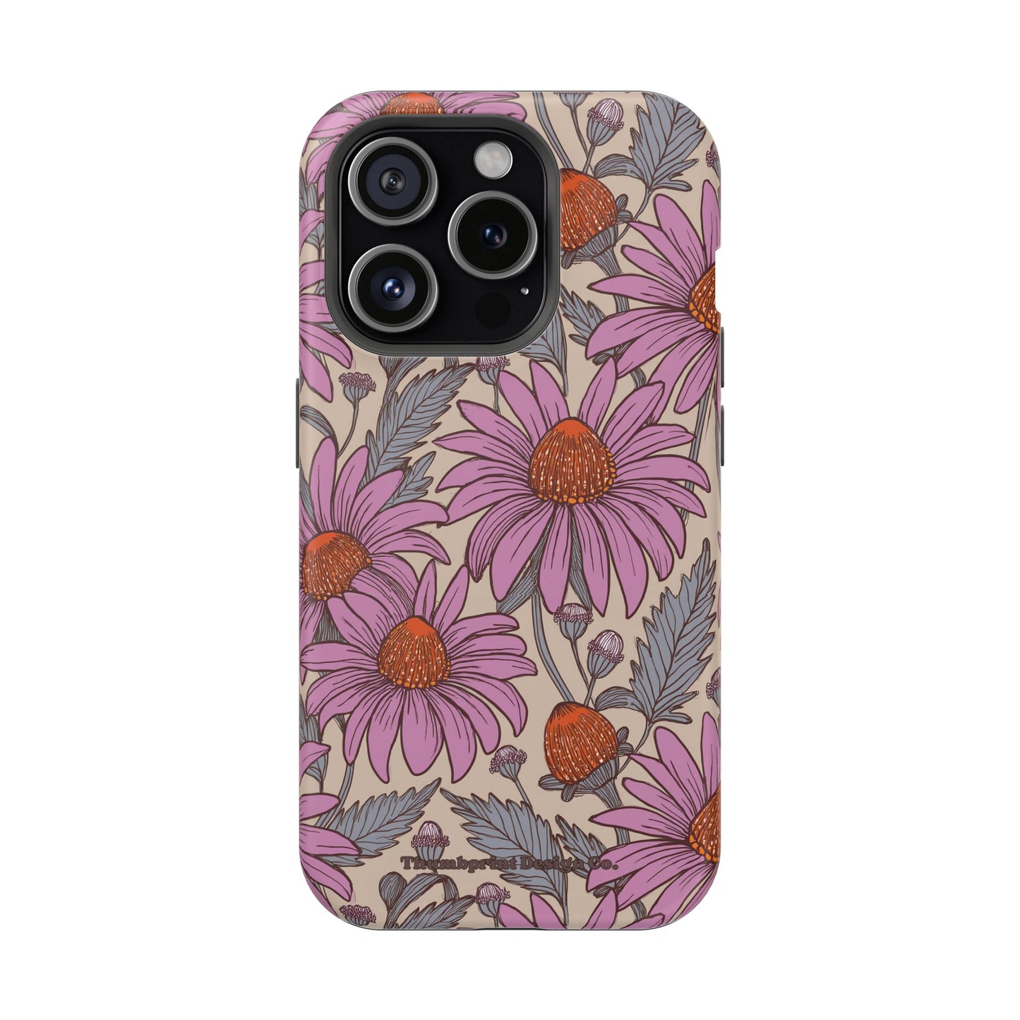 Purple Coneflower Party Magnetic Tough Cases