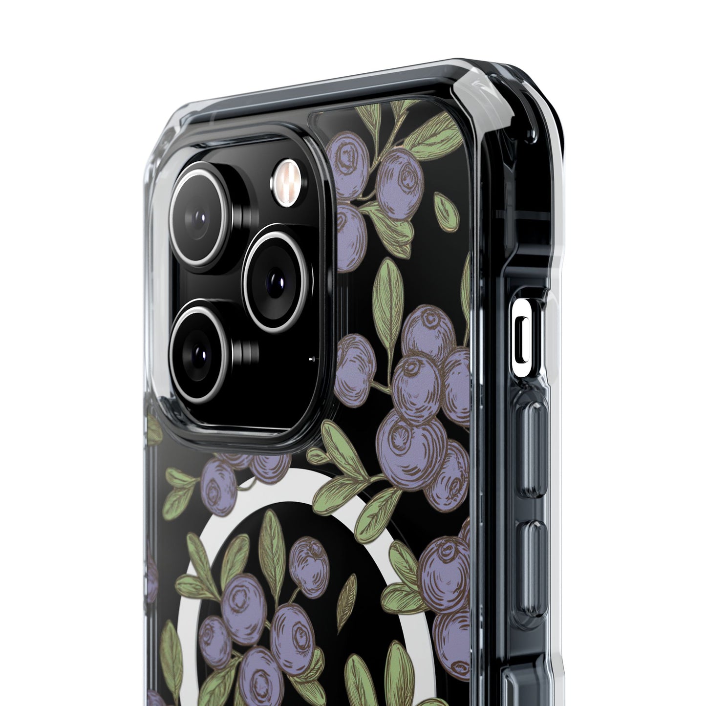 Michigan Blueberry Magnetic Clear Impact Cases