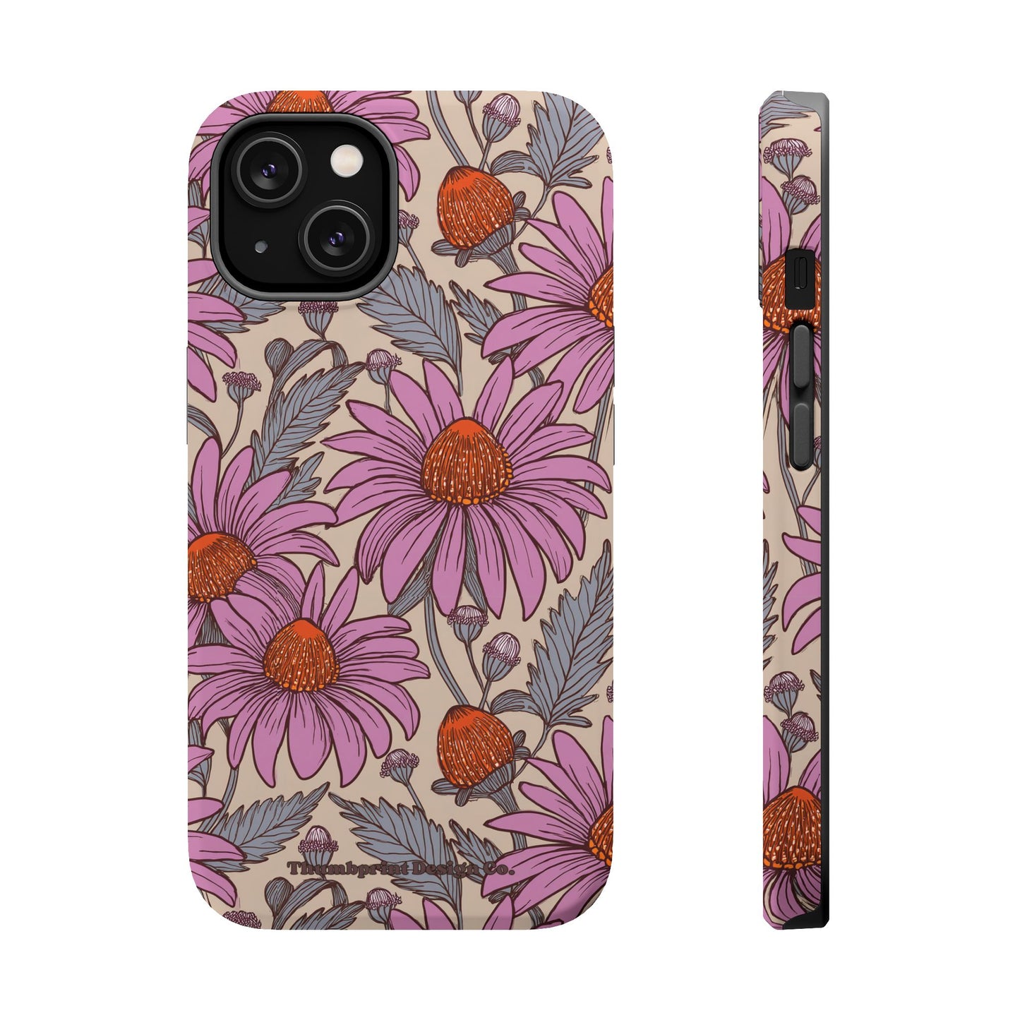 Purple Coneflower Party Magnetic Tough Cases