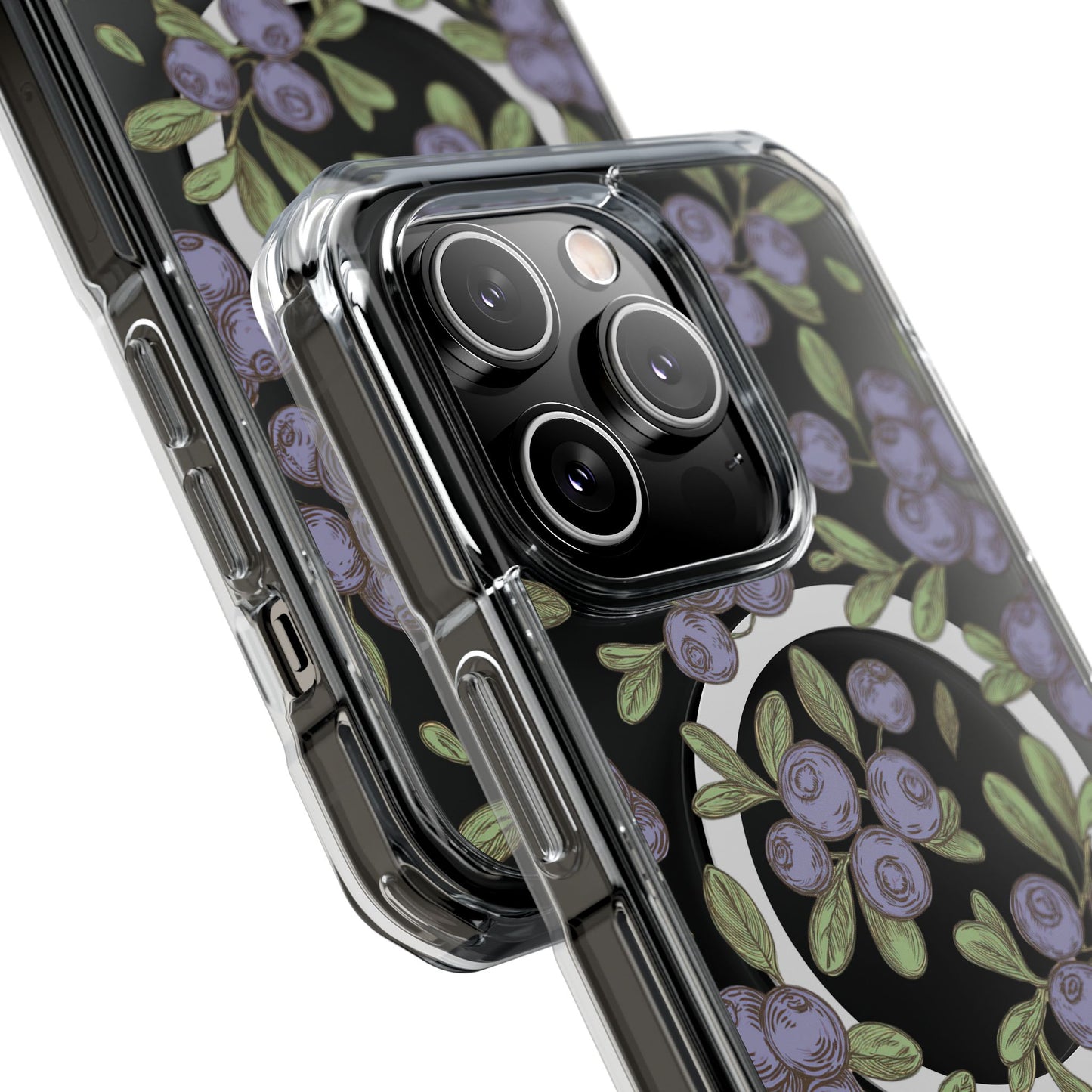 Michigan Blueberry Magnetic Clear Impact Cases