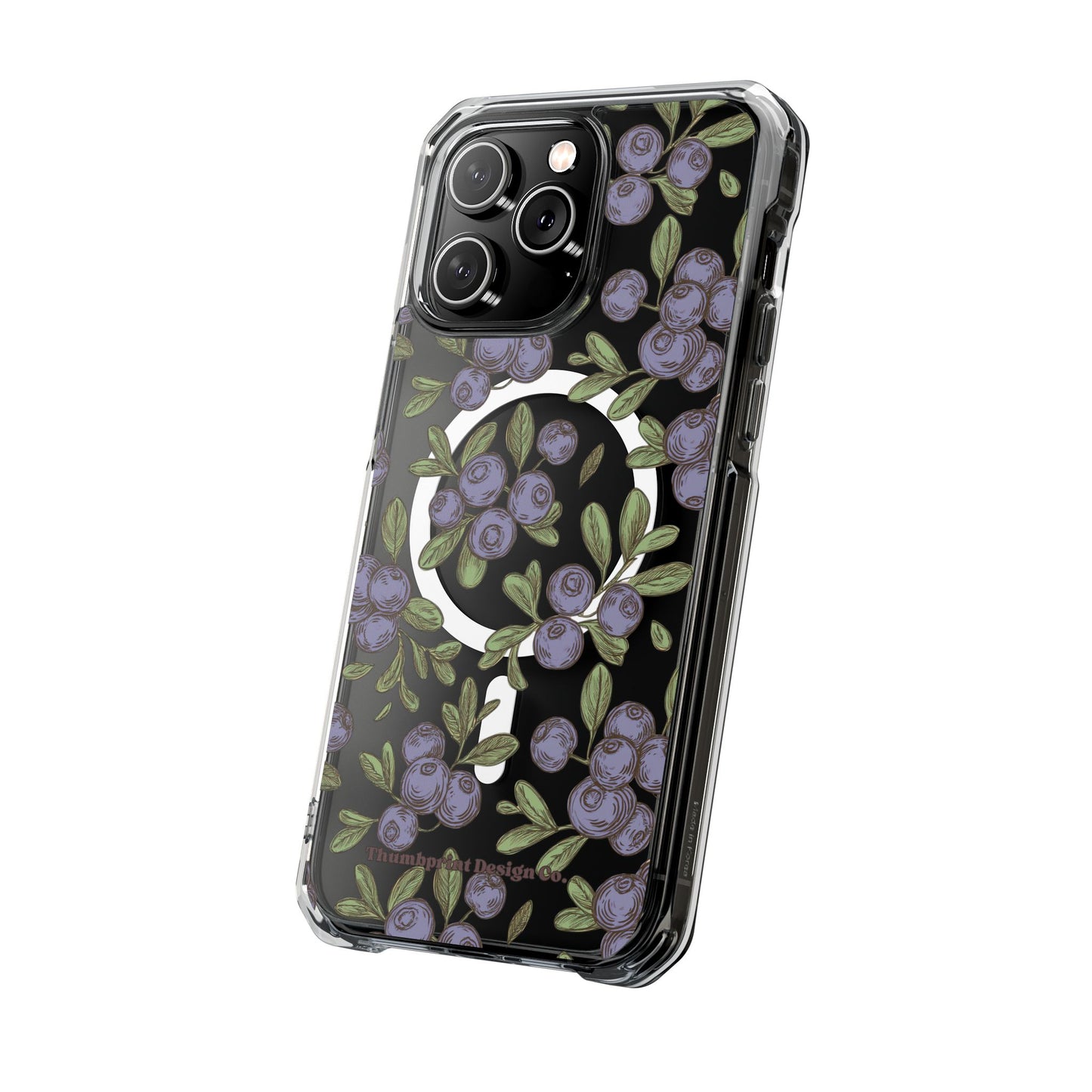 Michigan Blueberry Magnetic Clear Impact Cases