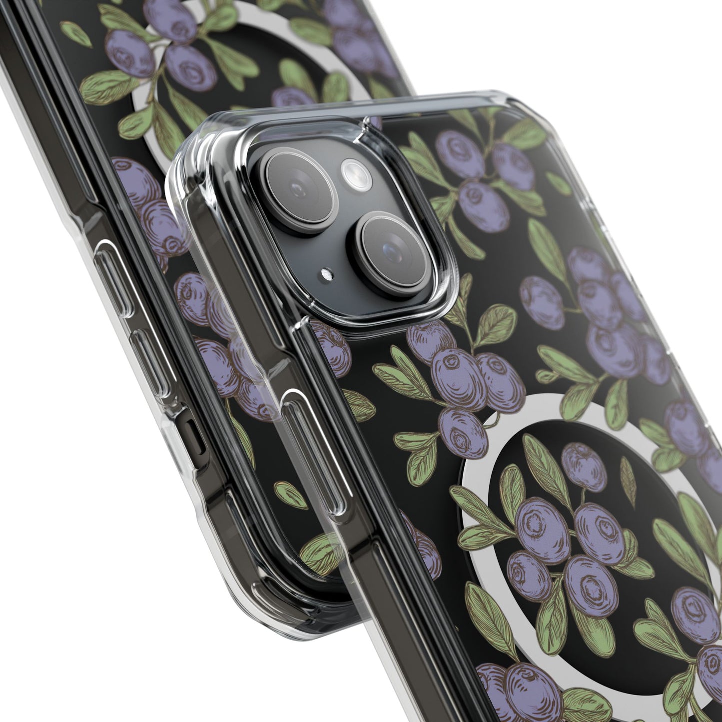 Michigan Blueberry Magnetic Clear Impact Cases