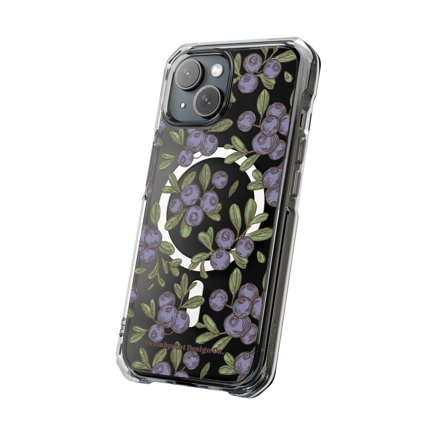 Michigan Blueberry Magnetic Clear Impact Cases