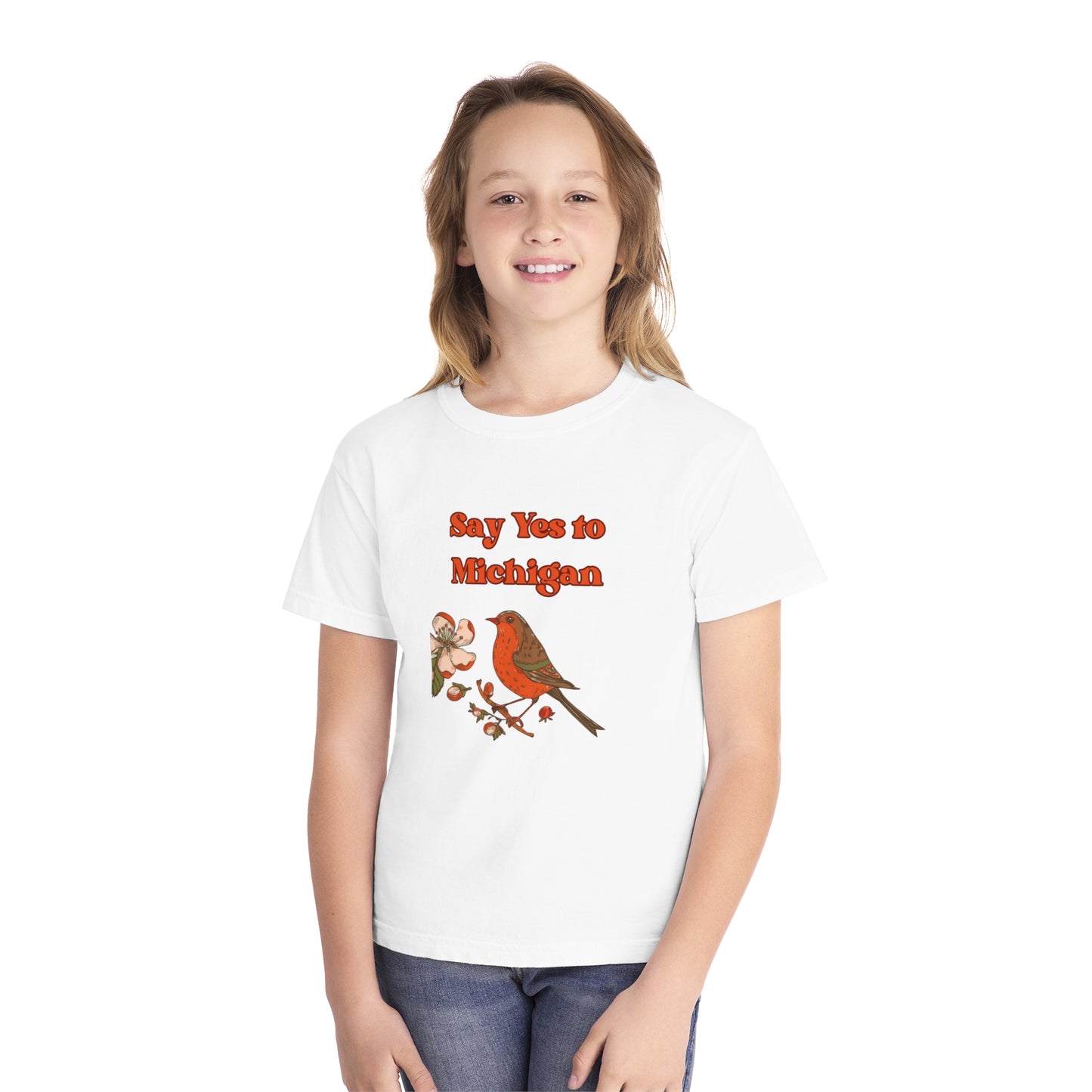 Youth-Say Yes to Michigan Mid-weight Tee