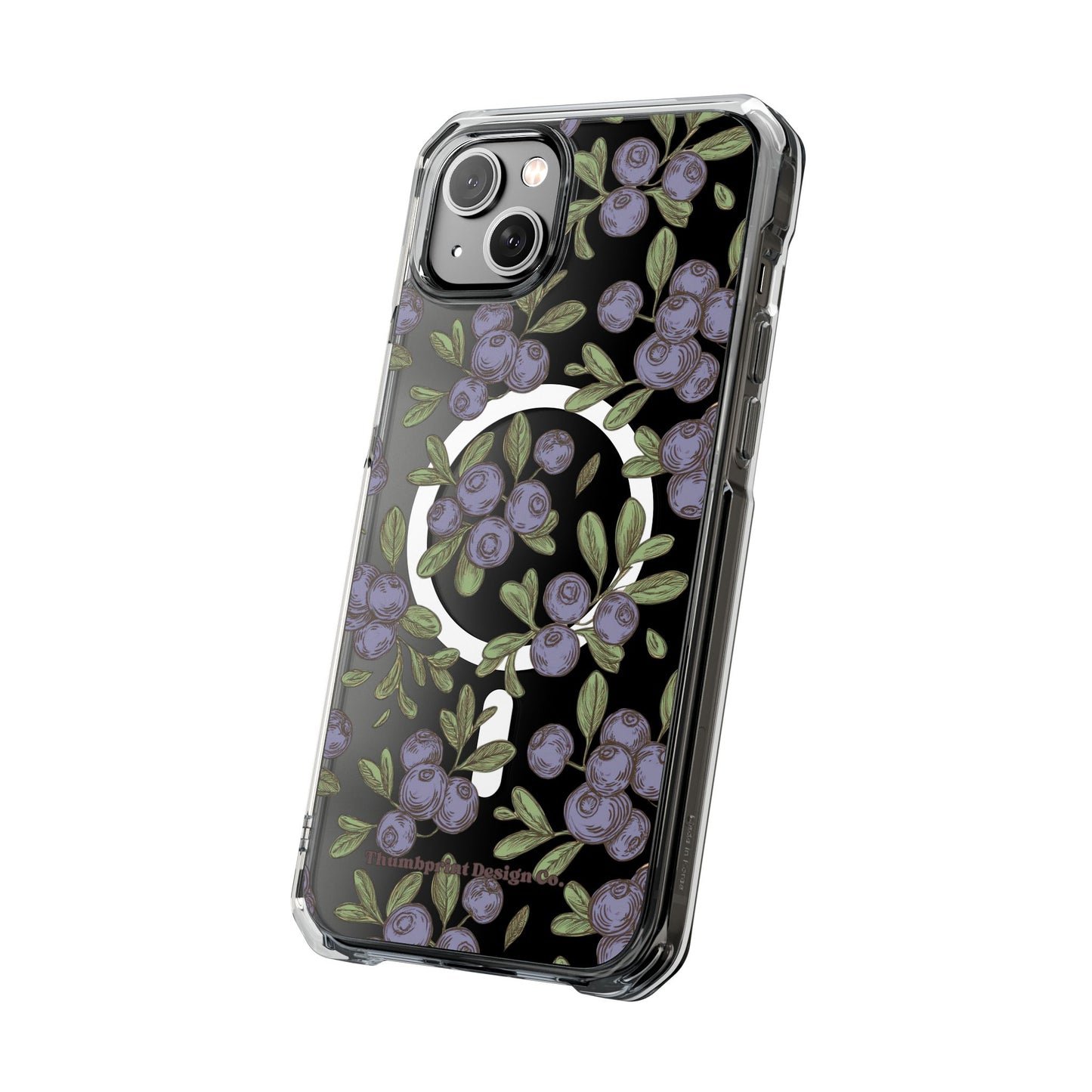 Michigan Blueberry Magnetic Clear Impact Cases