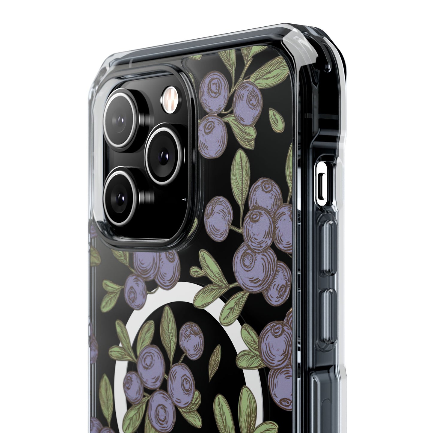 Michigan Blueberry Magnetic Clear Impact Cases