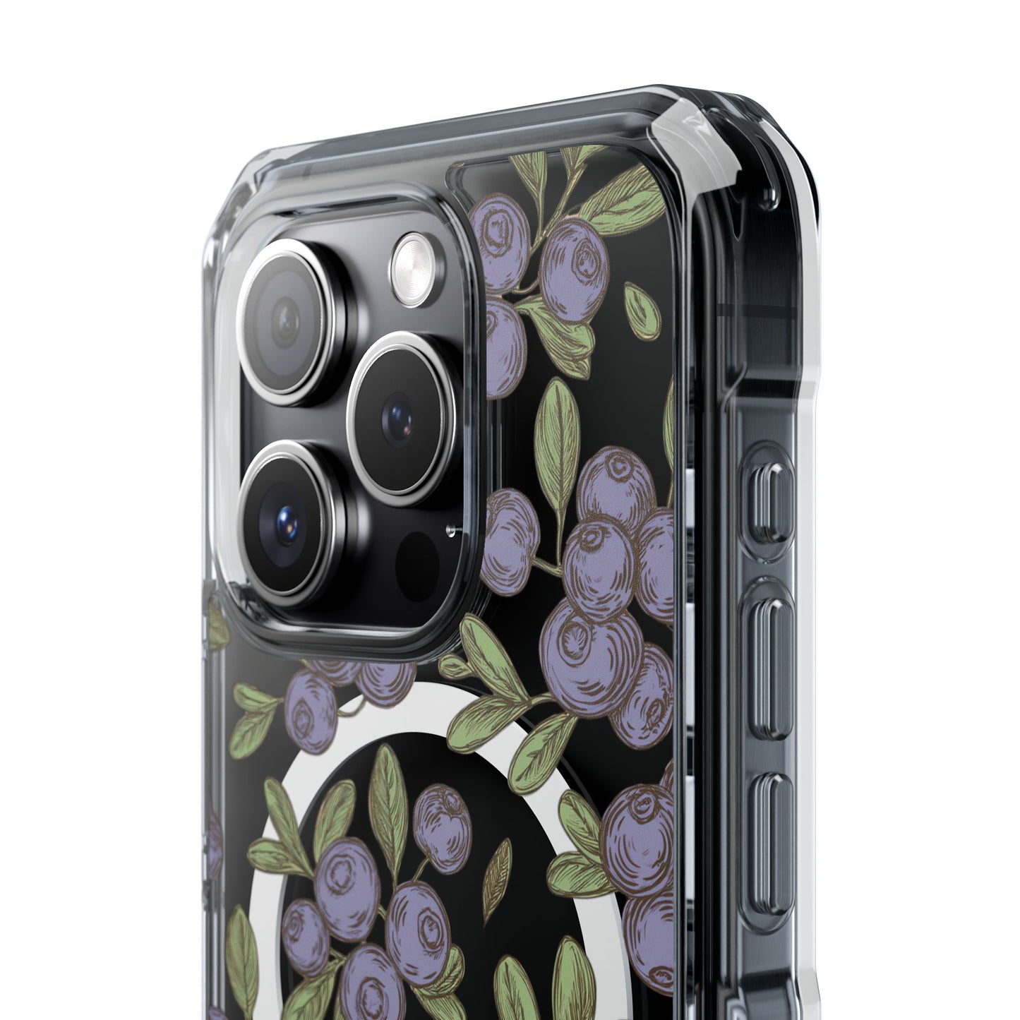 Michigan Blueberry Magnetic Clear Impact Cases
