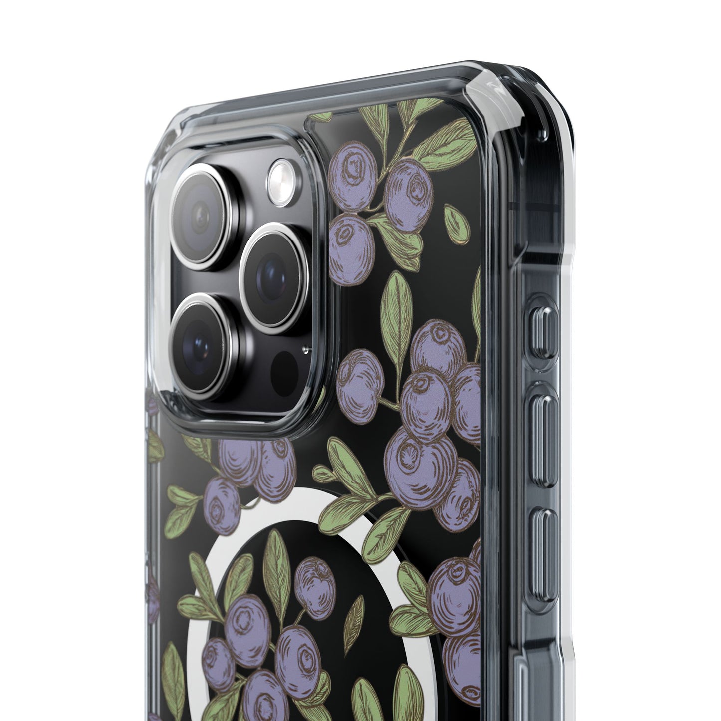 Michigan Blueberry Magnetic Clear Impact Cases
