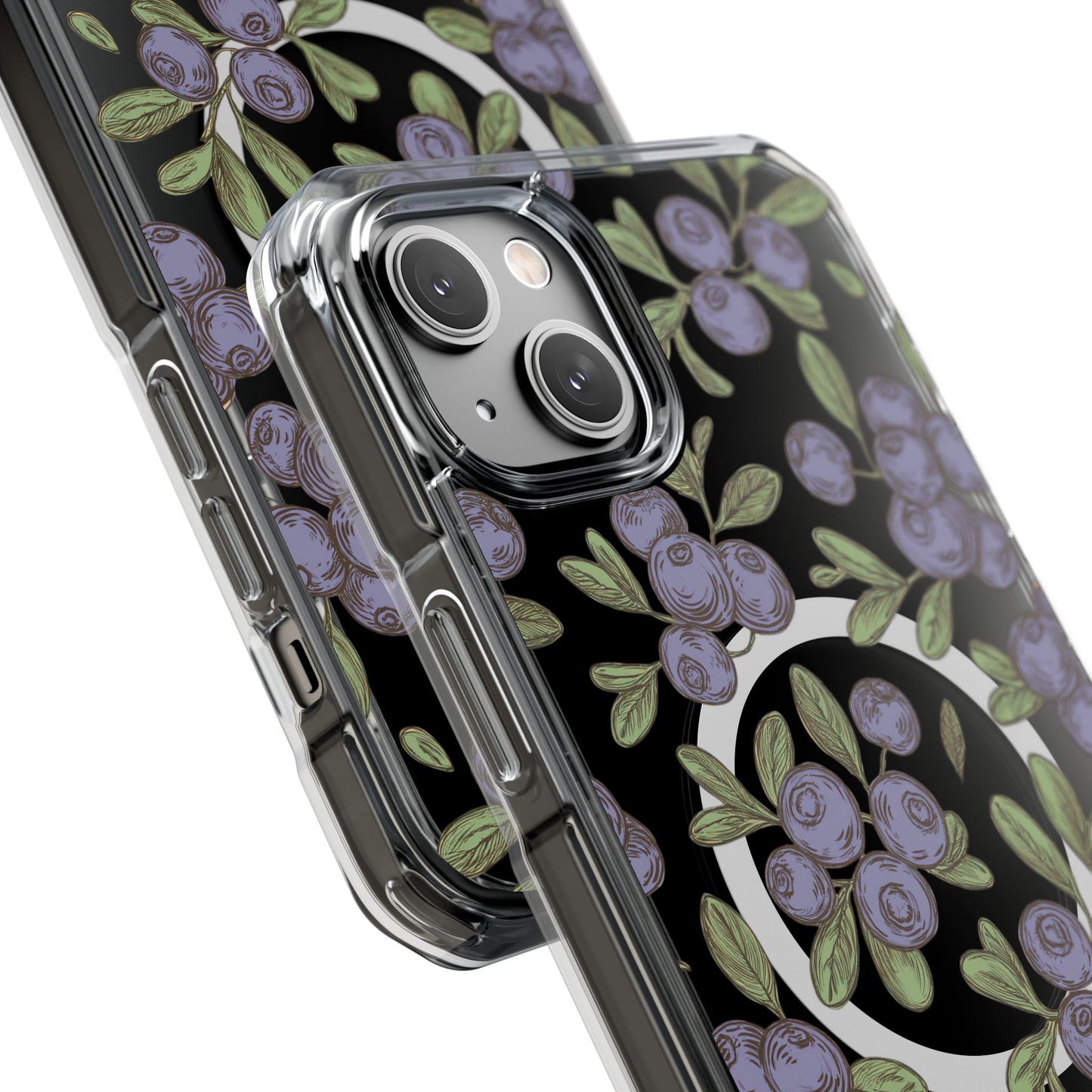 Michigan Blueberry Magnetic Clear Impact Cases