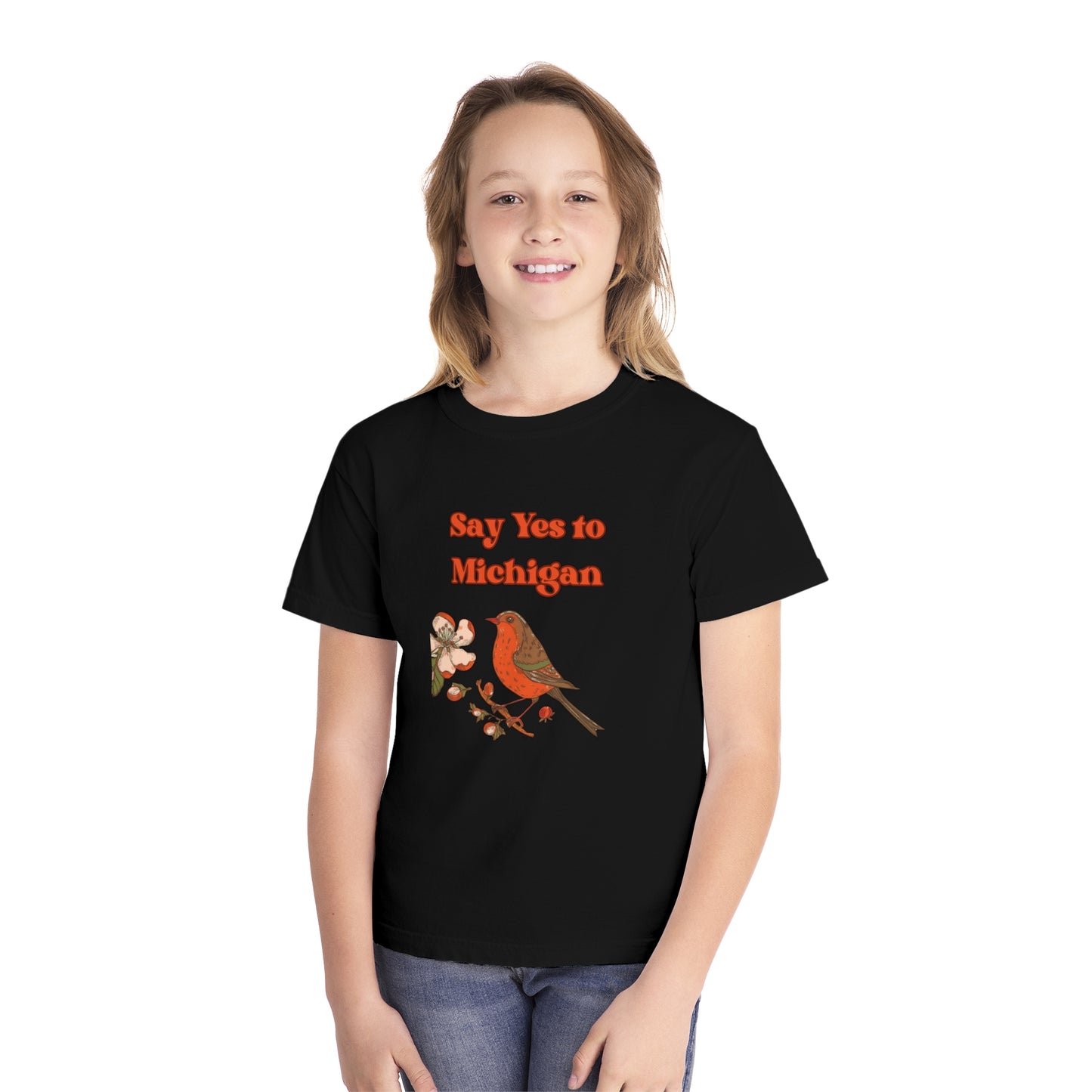 Youth-Say Yes to Michigan Mid-weight Tee