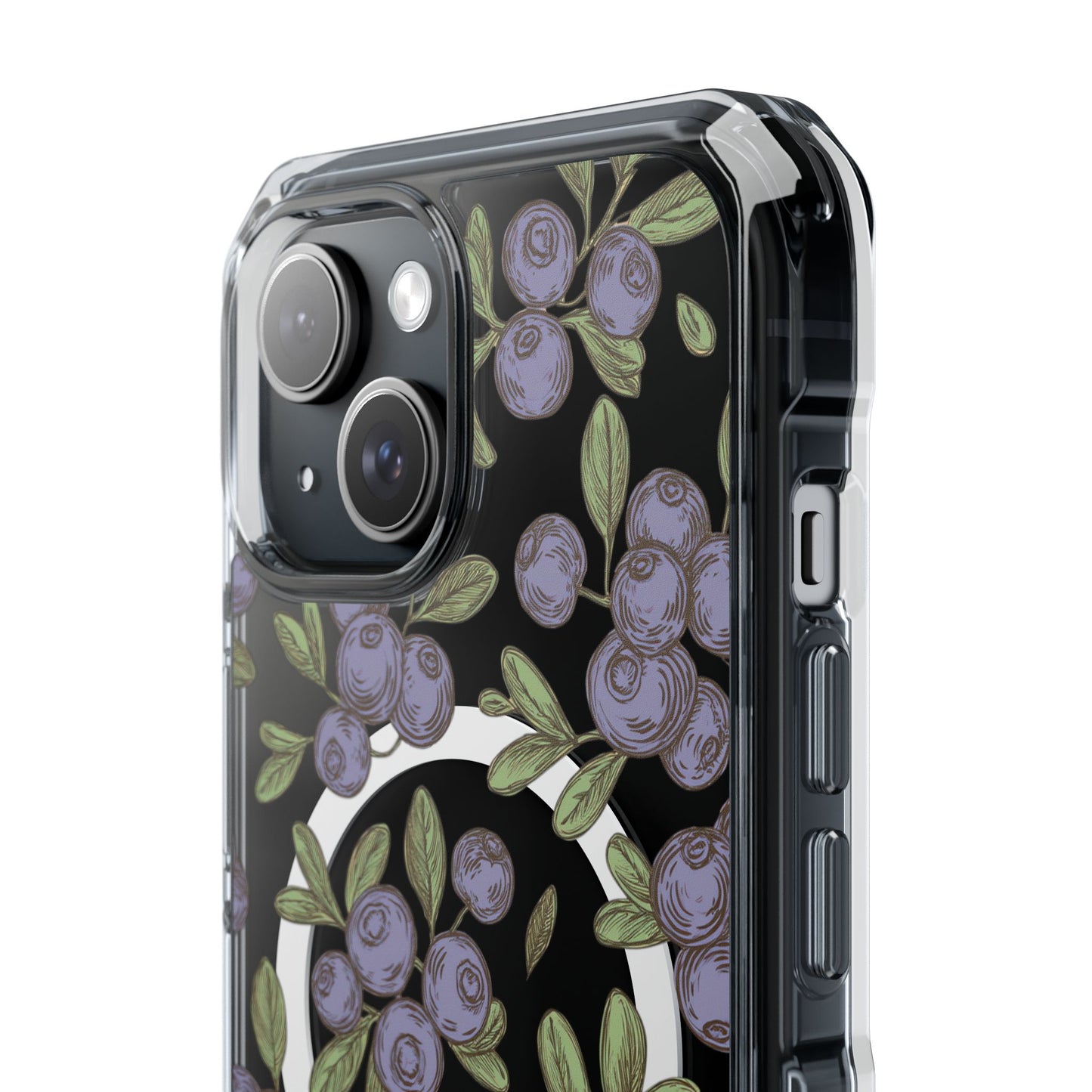 Michigan Blueberry Magnetic Clear Impact Cases