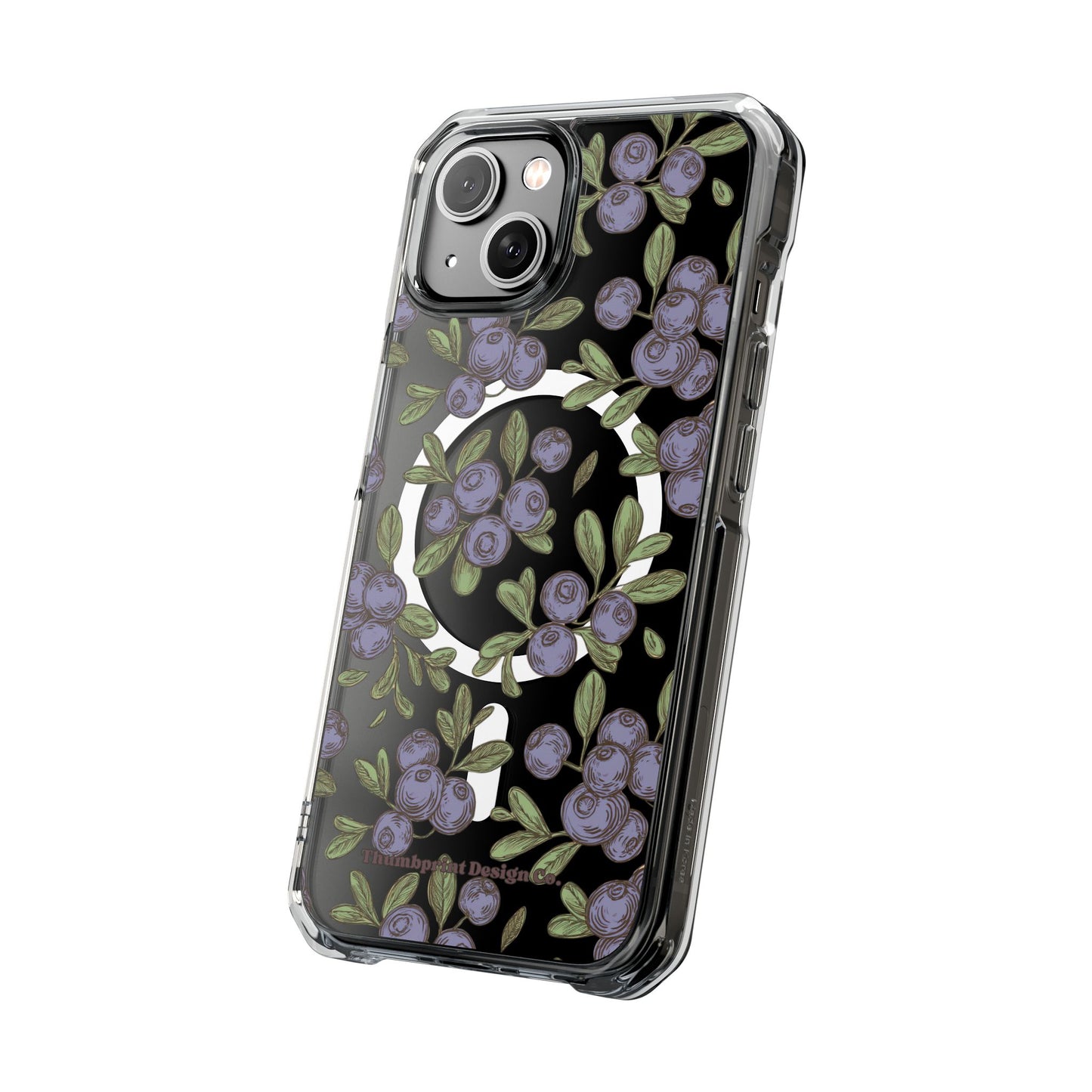 Michigan Blueberry Magnetic Clear Impact Cases