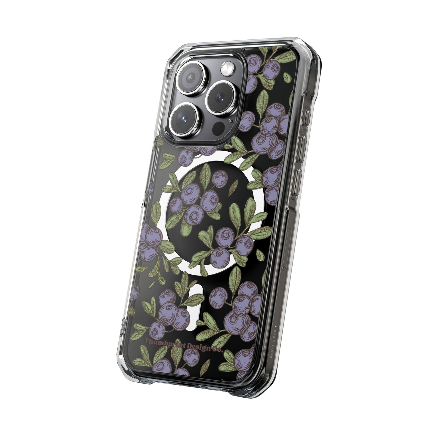 Michigan Blueberry Magnetic Clear Impact Cases