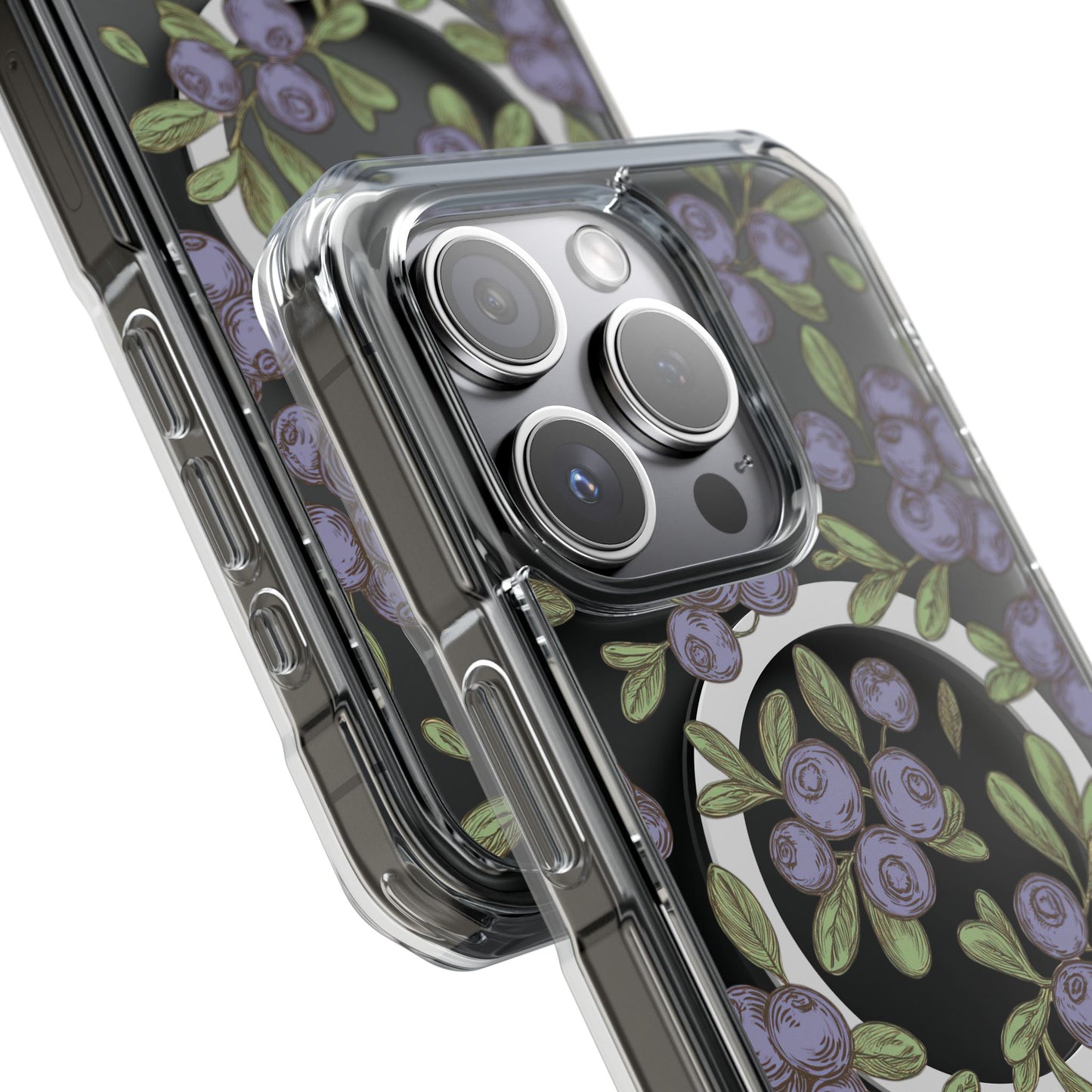 Michigan Blueberry Magnetic Clear Impact Cases