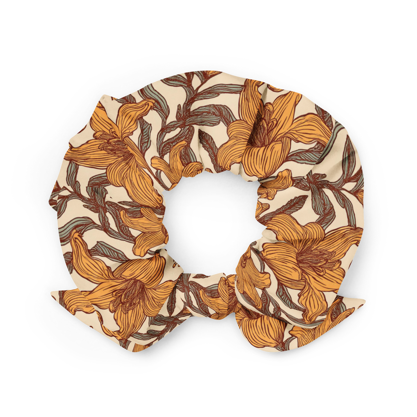 Day Liliy Dream Recycled Scrunchie