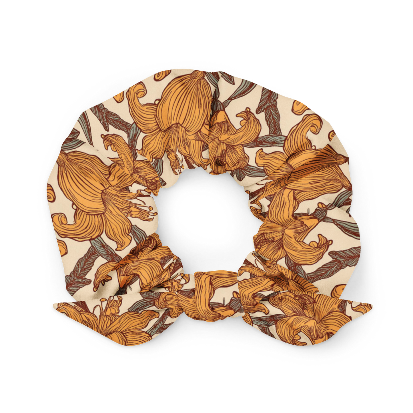 Day Liliy Dream Recycled Scrunchie