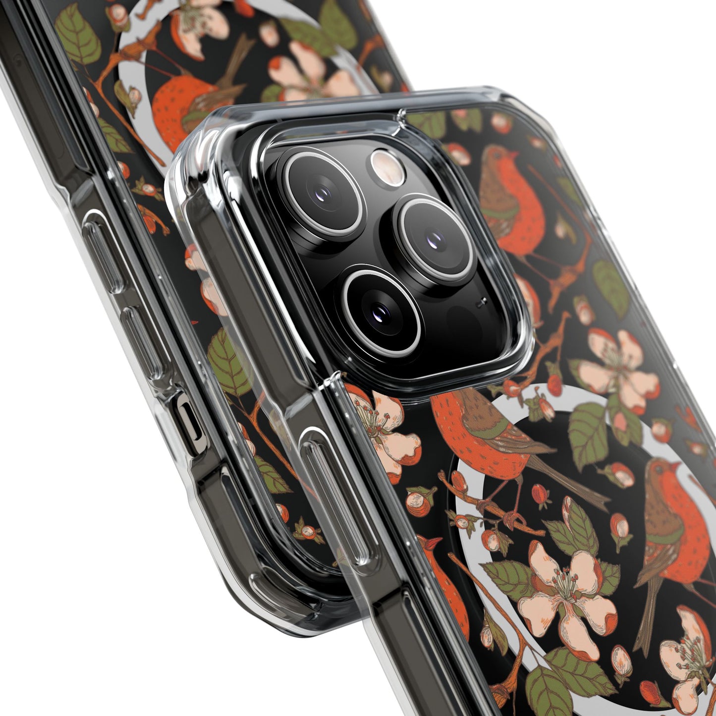 Floral Flight Magnetic Clear Impact Cases