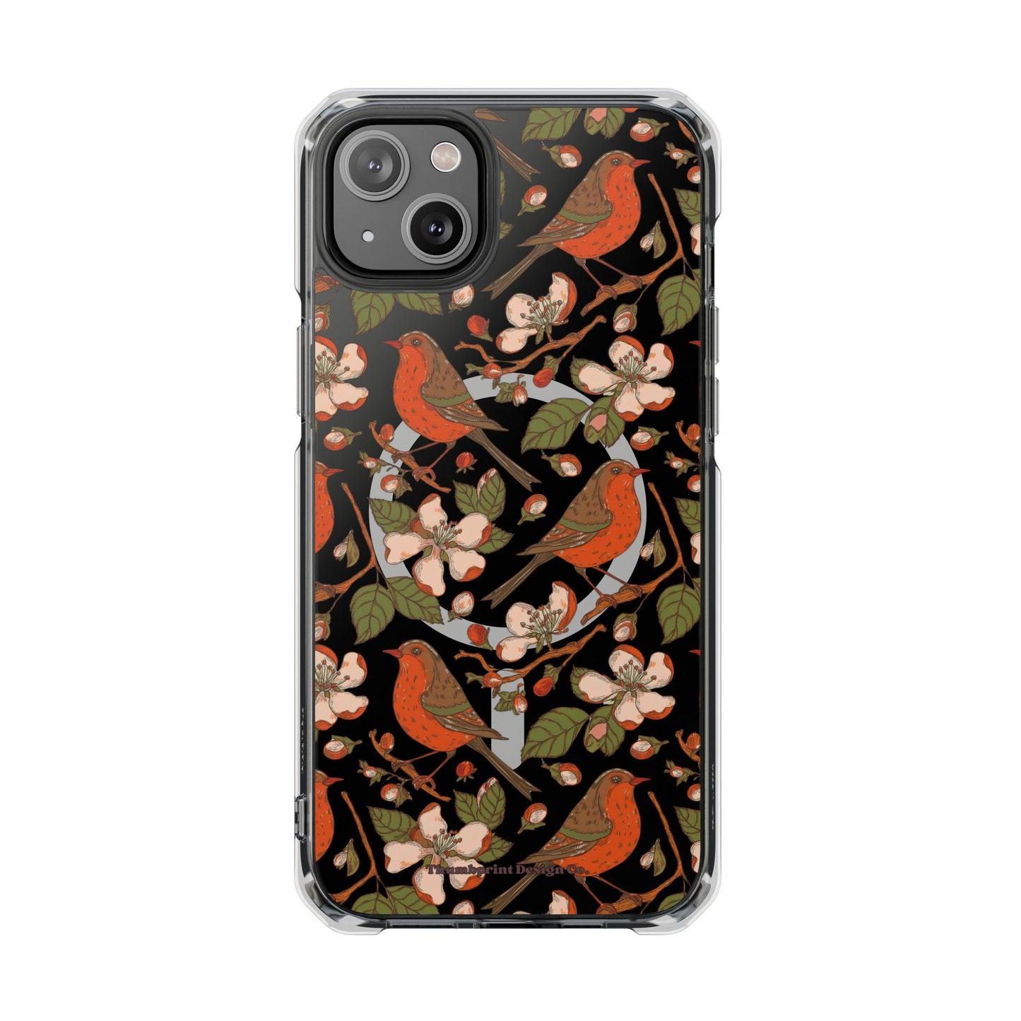 Floral Flight Magnetic Clear Impact Cases