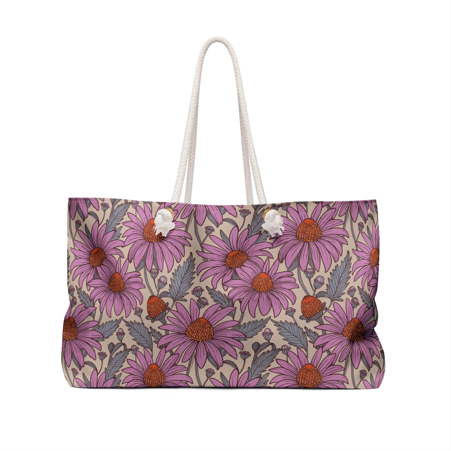 Purple Coneflower Party Weekender Bag