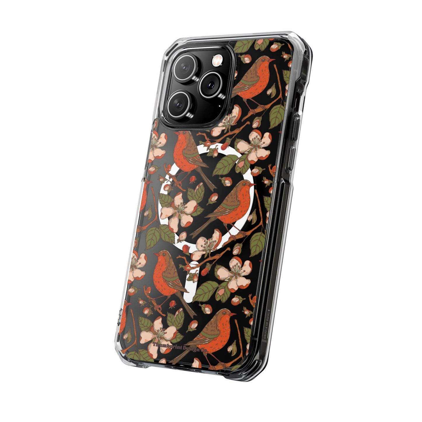 Floral Flight Magnetic Clear Impact Cases