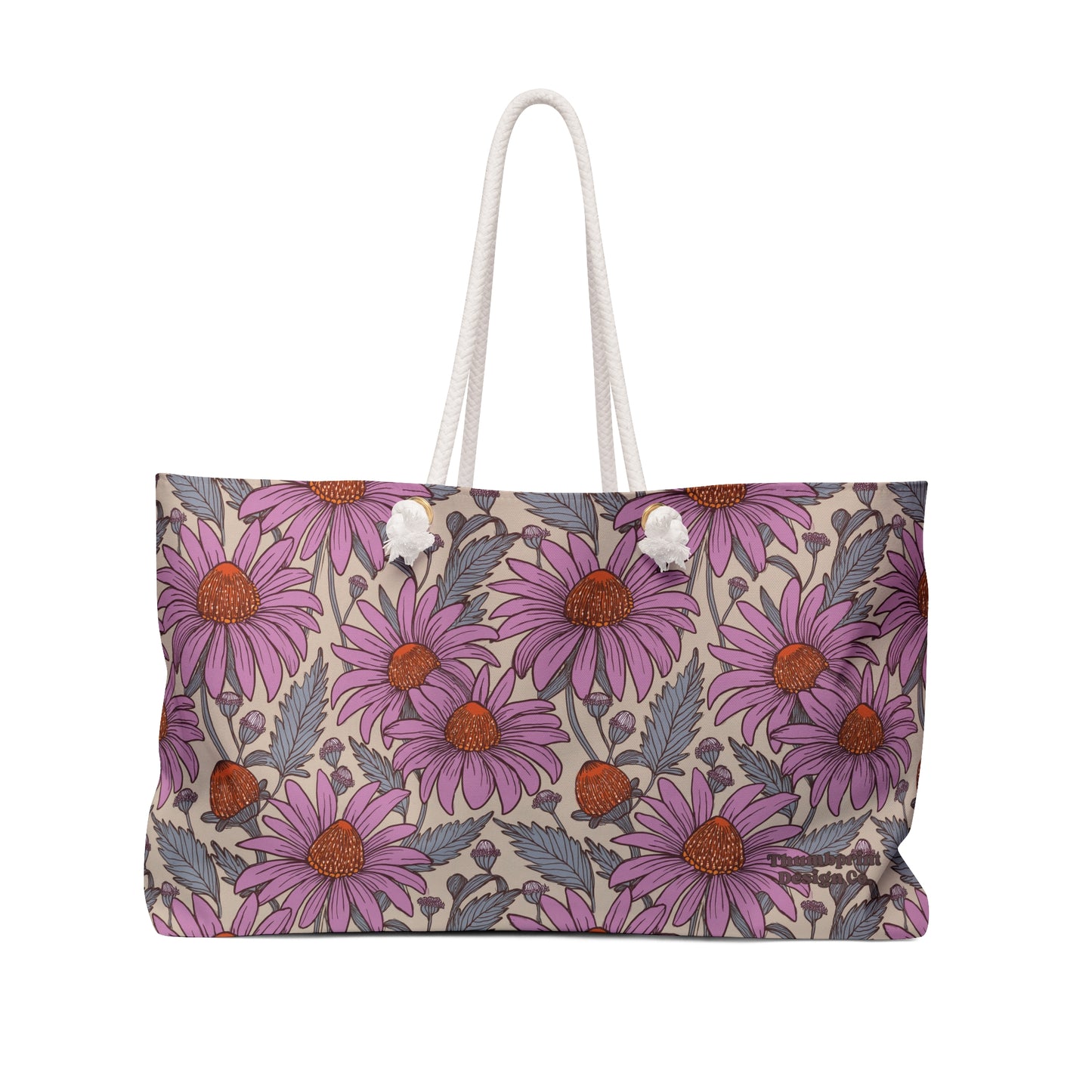 Purple Coneflower Party Weekender Bag