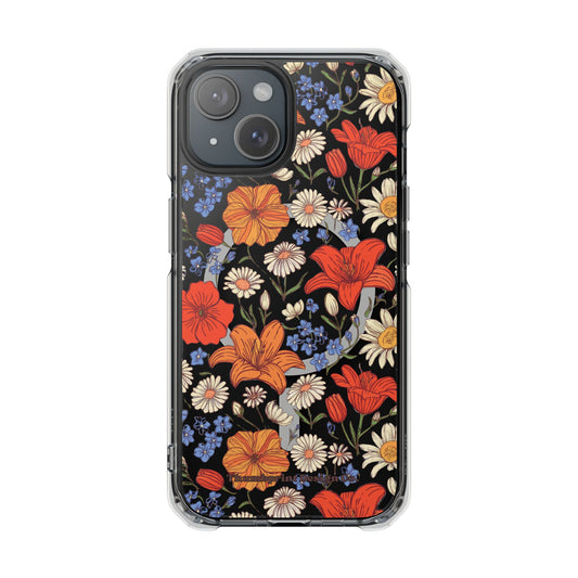 M25 Wildflowers Magnetic Clear Impact Cases