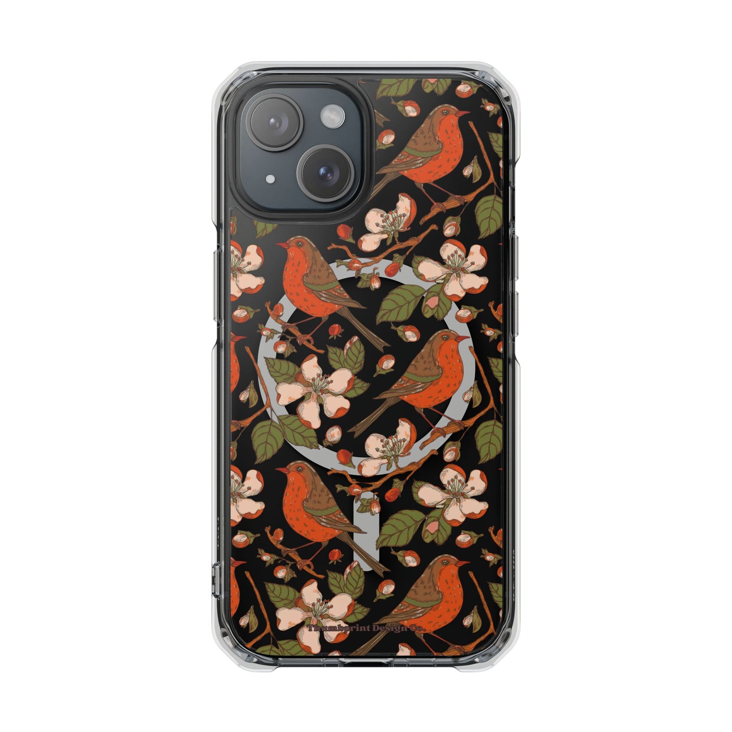 Floral Flight Magnetic Clear Impact Cases