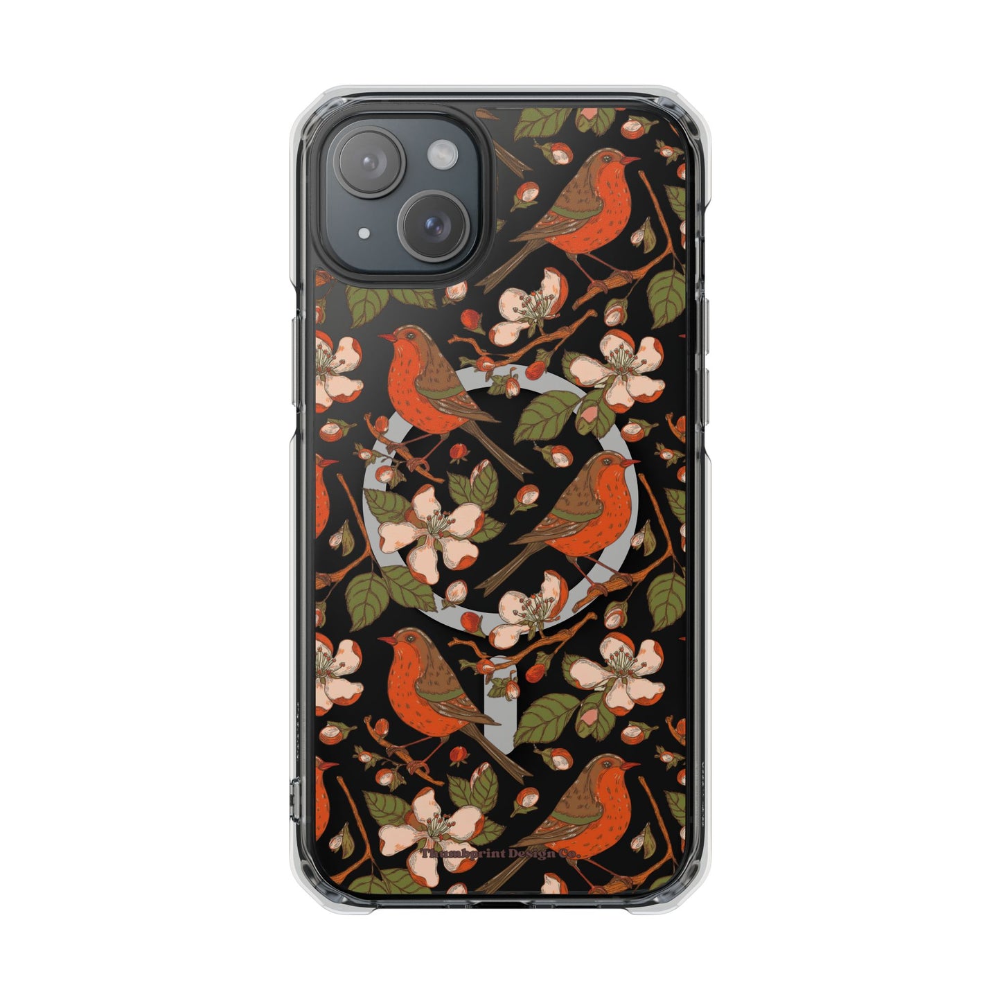 Floral Flight Magnetic Clear Impact Cases