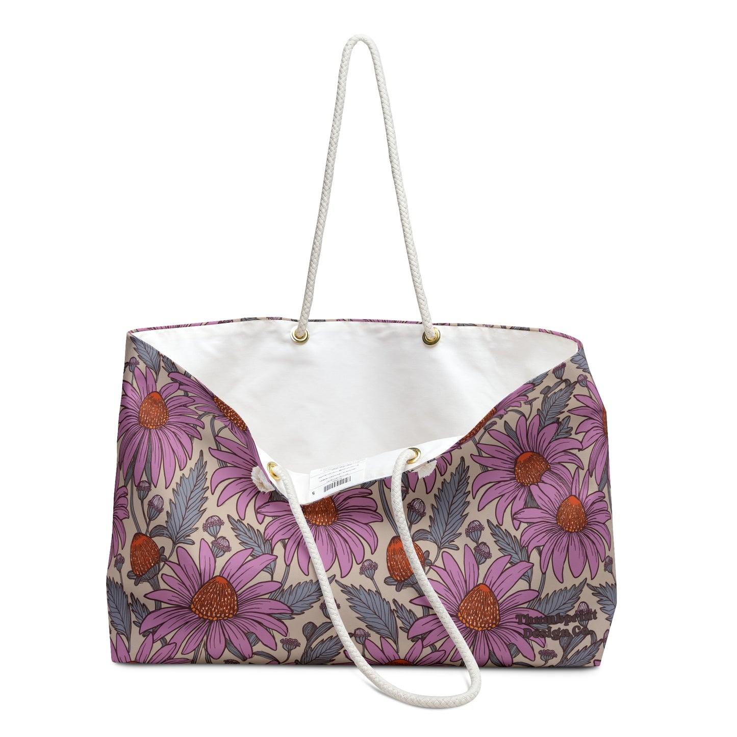 Purple Coneflower Party Weekender Bag