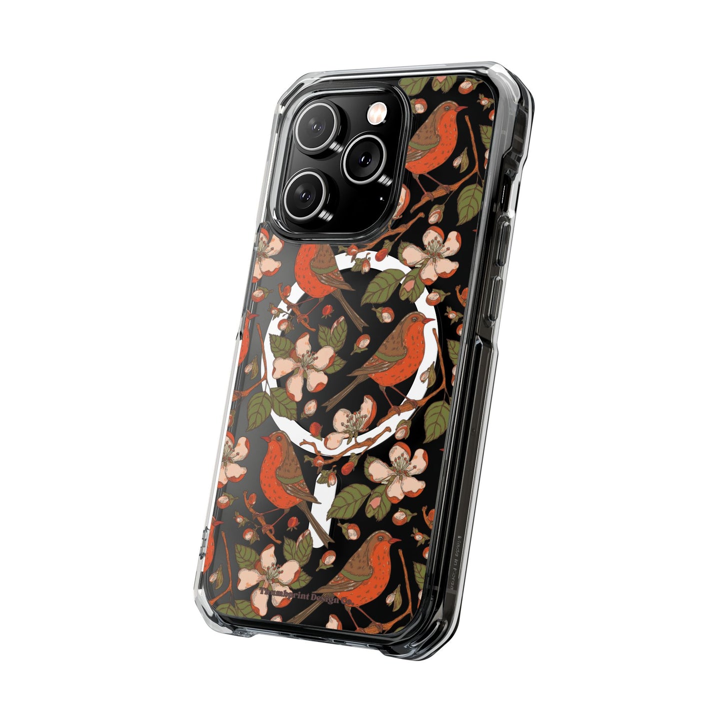 Floral Flight Magnetic Clear Impact Cases