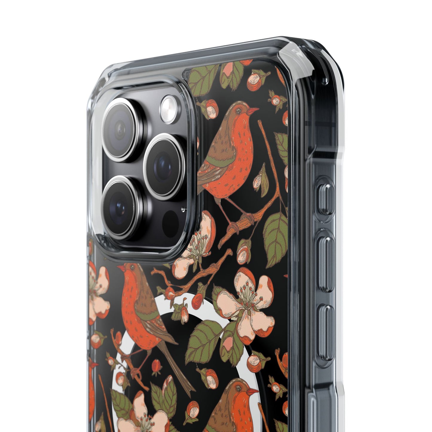 Floral Flight Magnetic Clear Impact Cases