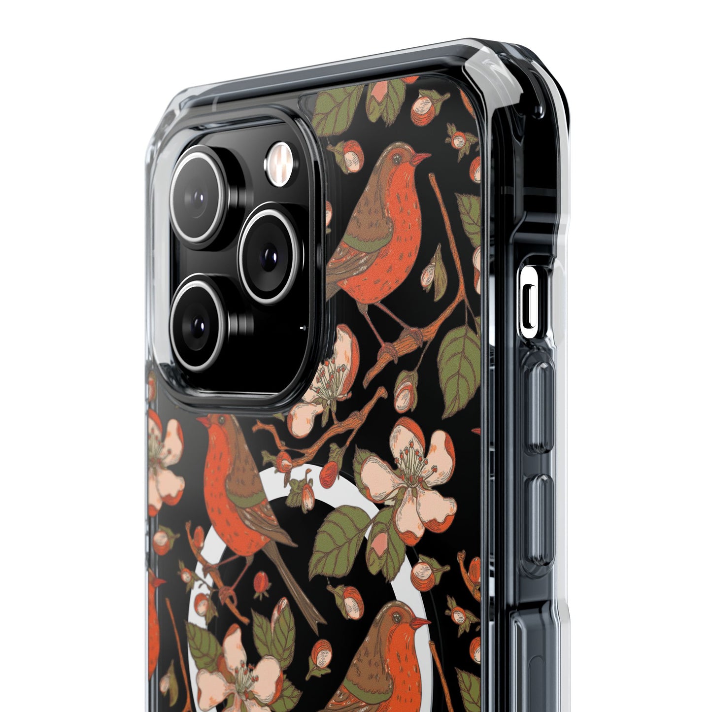 Floral Flight Magnetic Clear Impact Cases