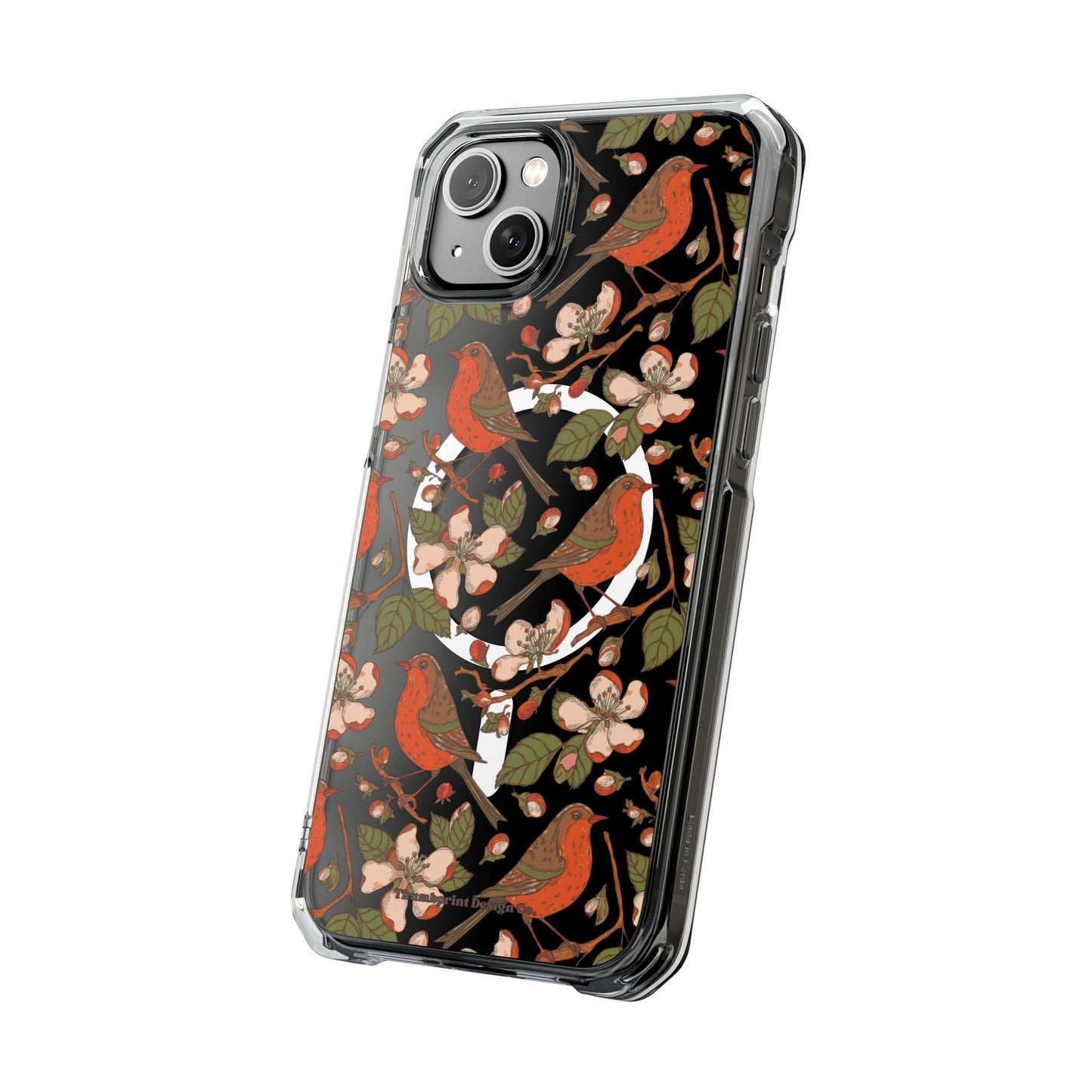 Floral Flight Magnetic Clear Impact Cases