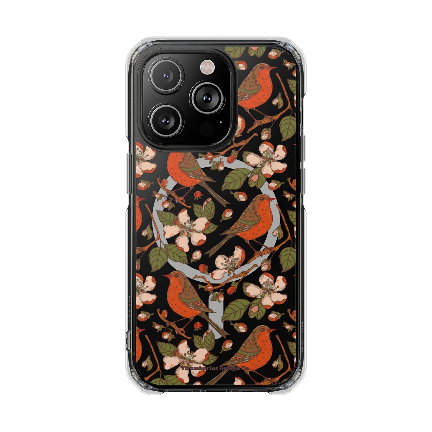 Floral Flight Magnetic Clear Impact Cases