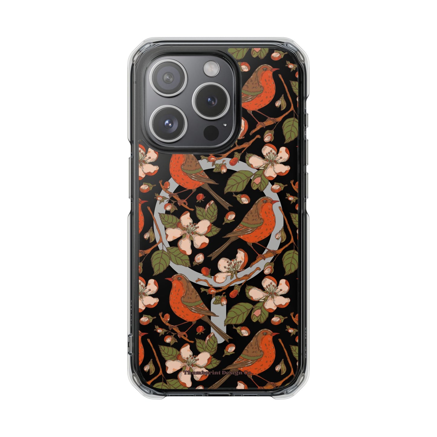 Floral Flight Magnetic Clear Impact Cases