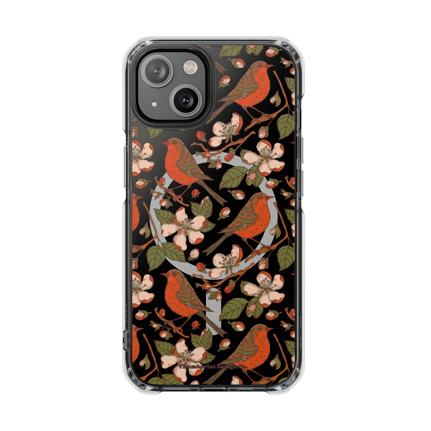 Floral Flight Magnetic Clear Impact Cases