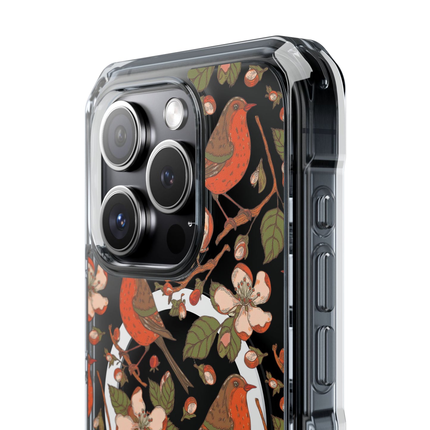 Floral Flight Magnetic Clear Impact Cases