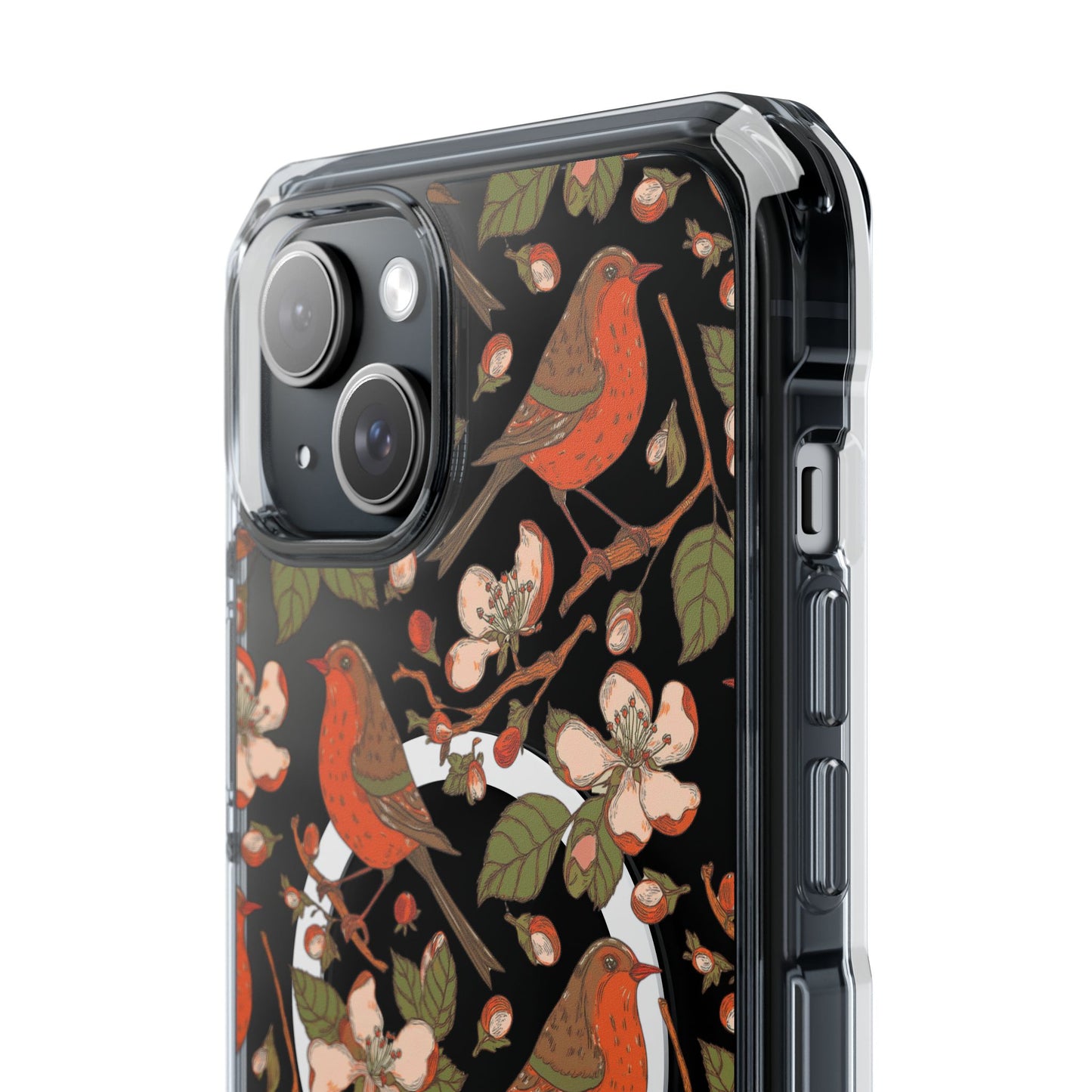 Floral Flight Magnetic Clear Impact Cases