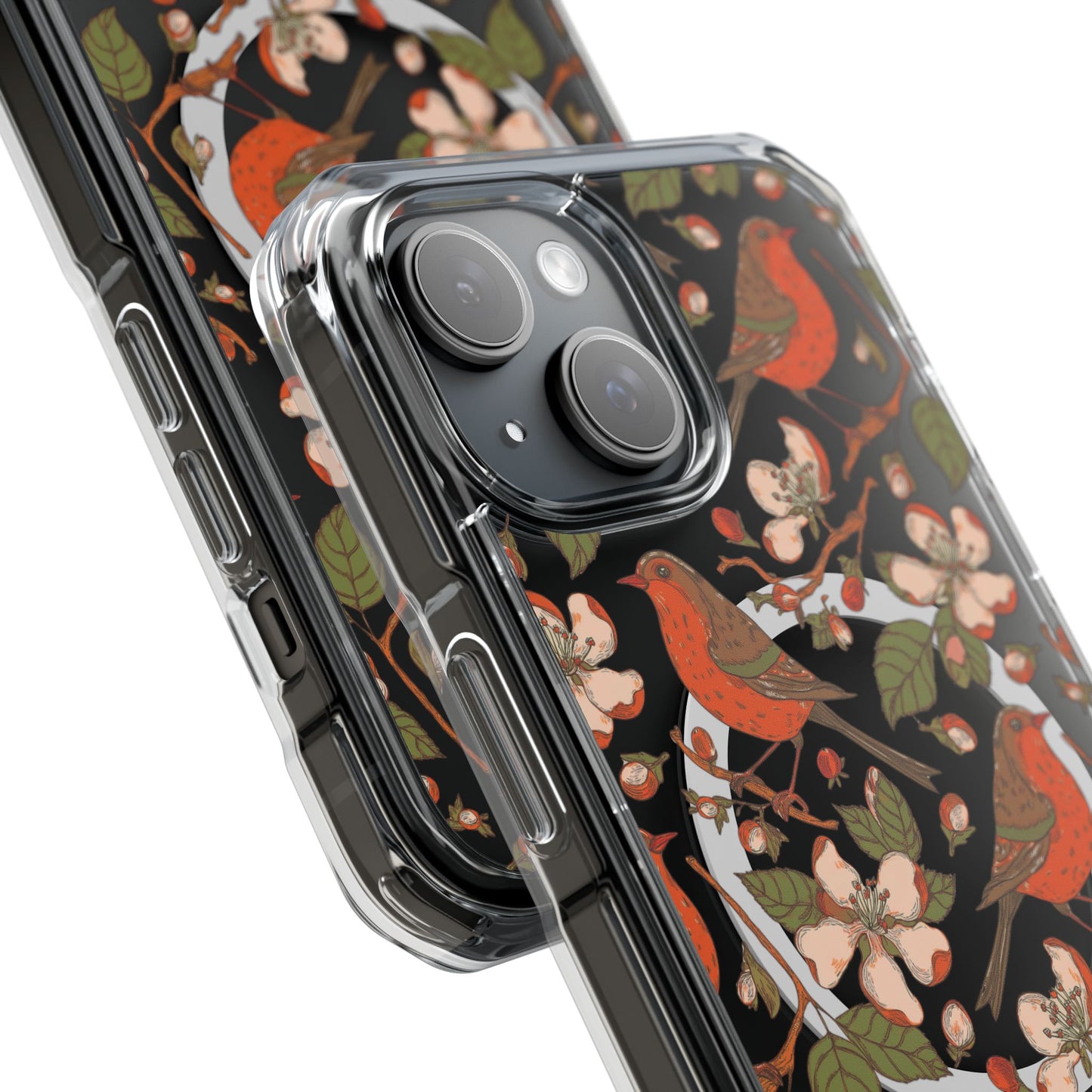 Floral Flight Magnetic Clear Impact Cases