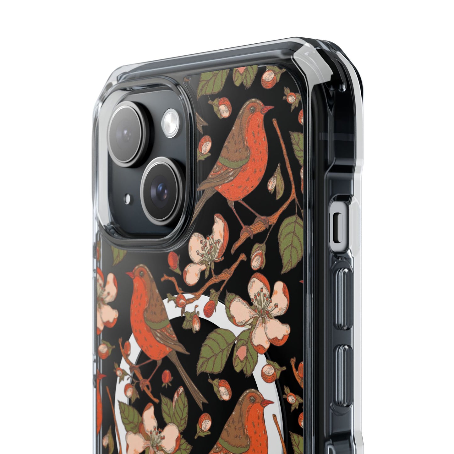 Floral Flight Magnetic Clear Impact Cases