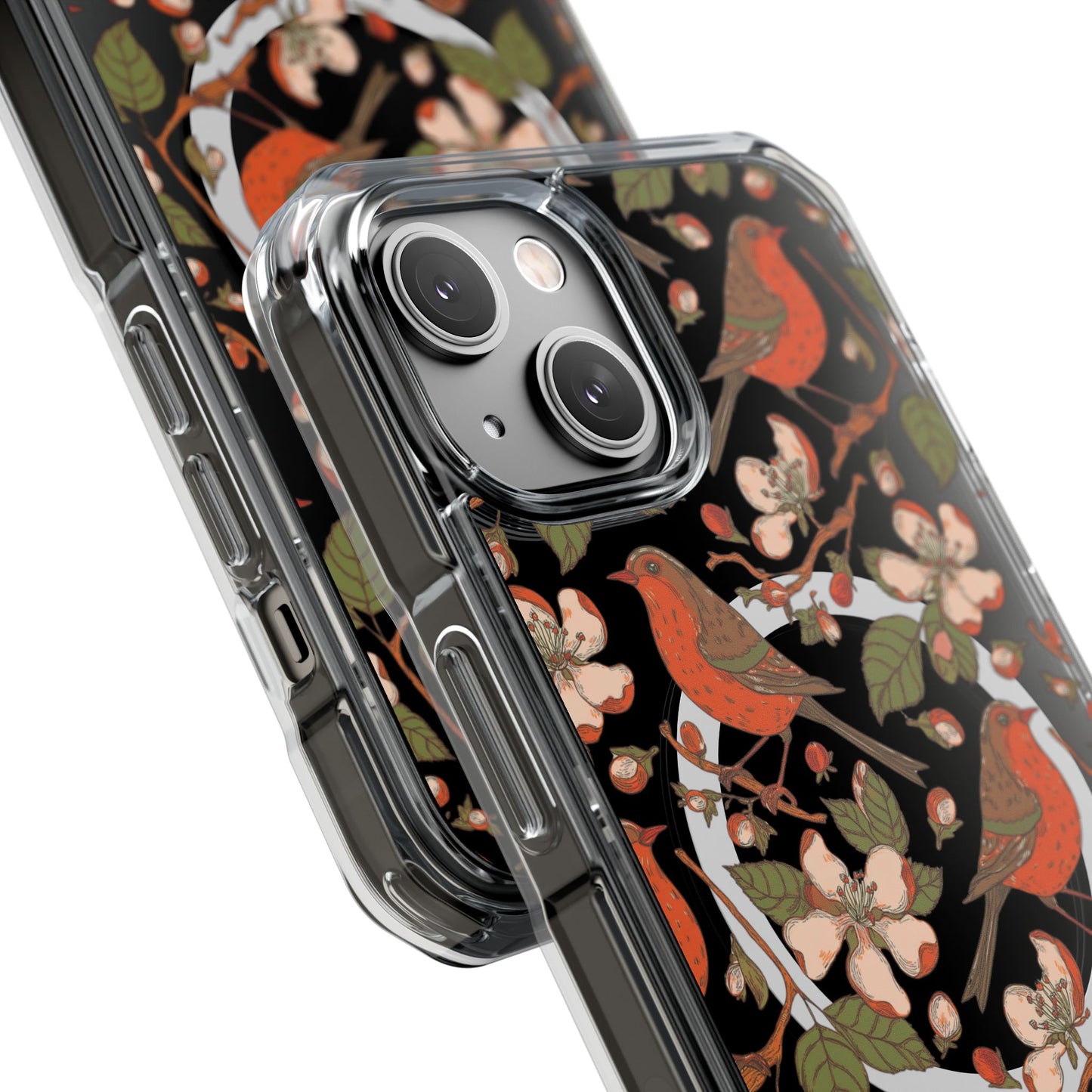 Floral Flight Magnetic Clear Impact Cases