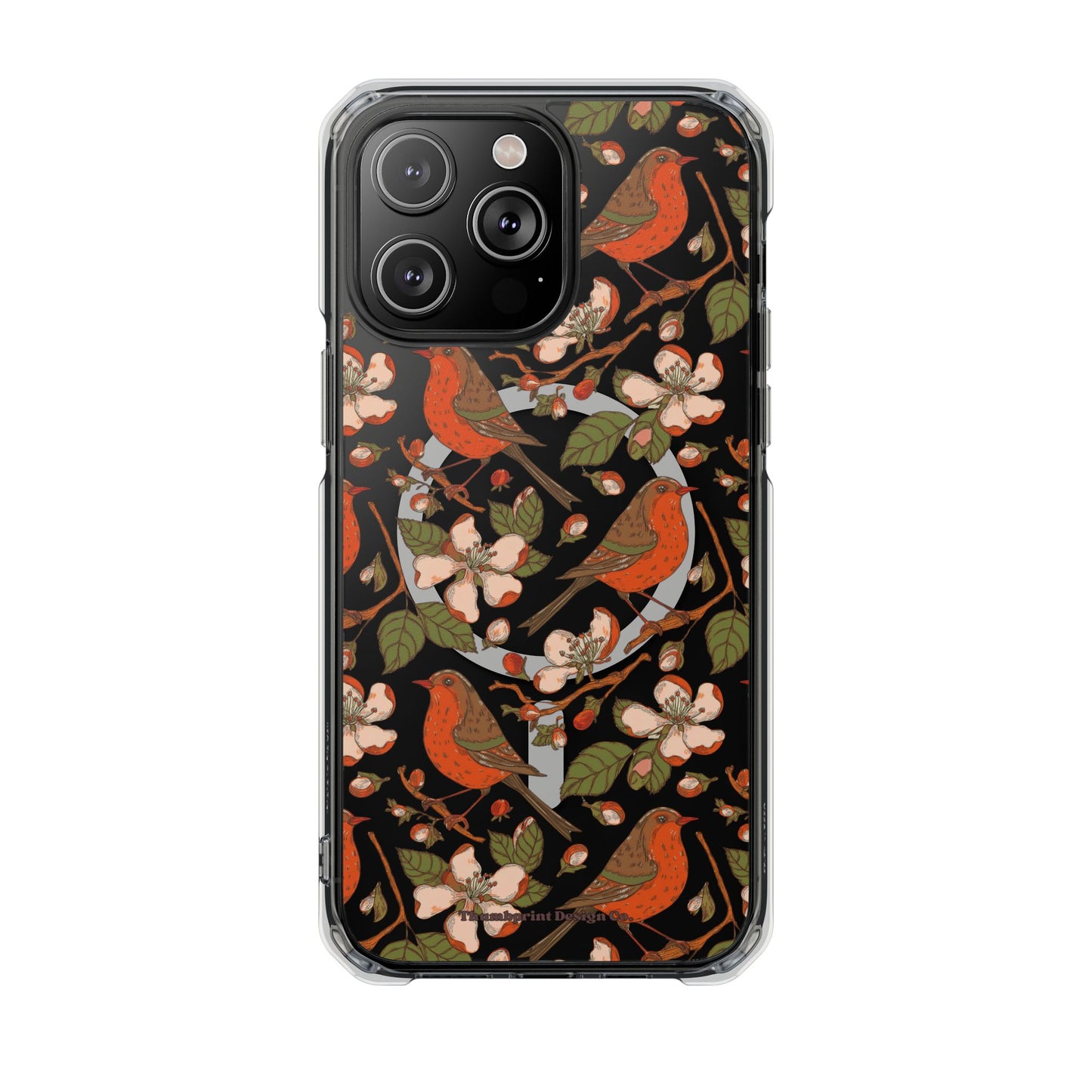 Floral Flight Magnetic Clear Impact Cases